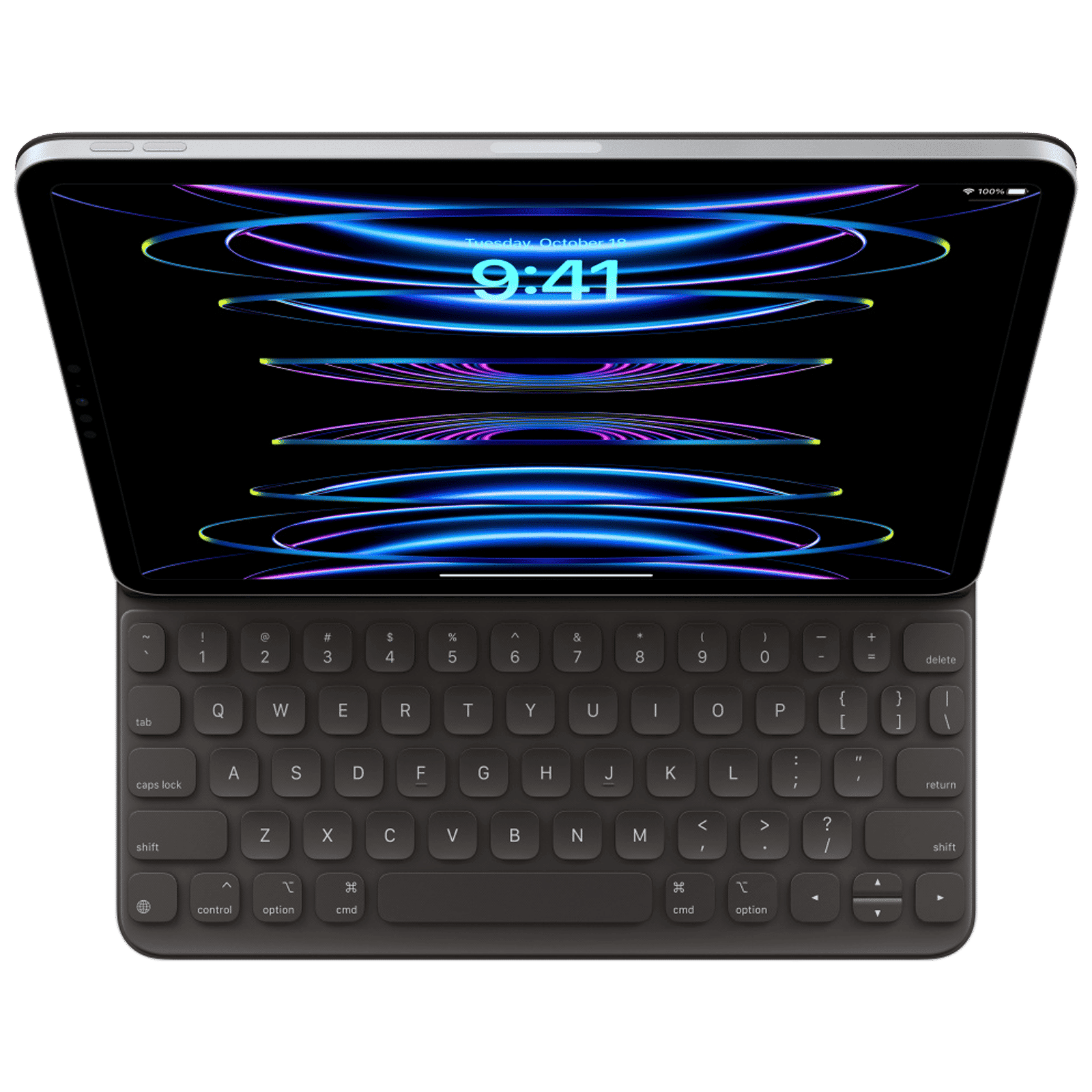 Apple Wireless Smart Keyboard for iPad Pro 11 Inch (4th Gen), iPad Air (5th Gen) with Convenient Viewing Angles (Black)_2