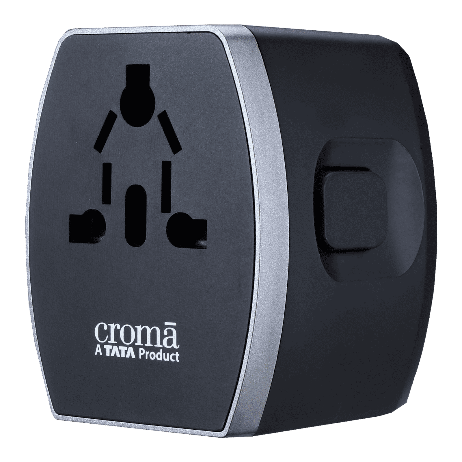 Croma 4 Plugs 150 Countries Travel Adapter (Over Current Protection, CRST30WUTA014802, Black)_9