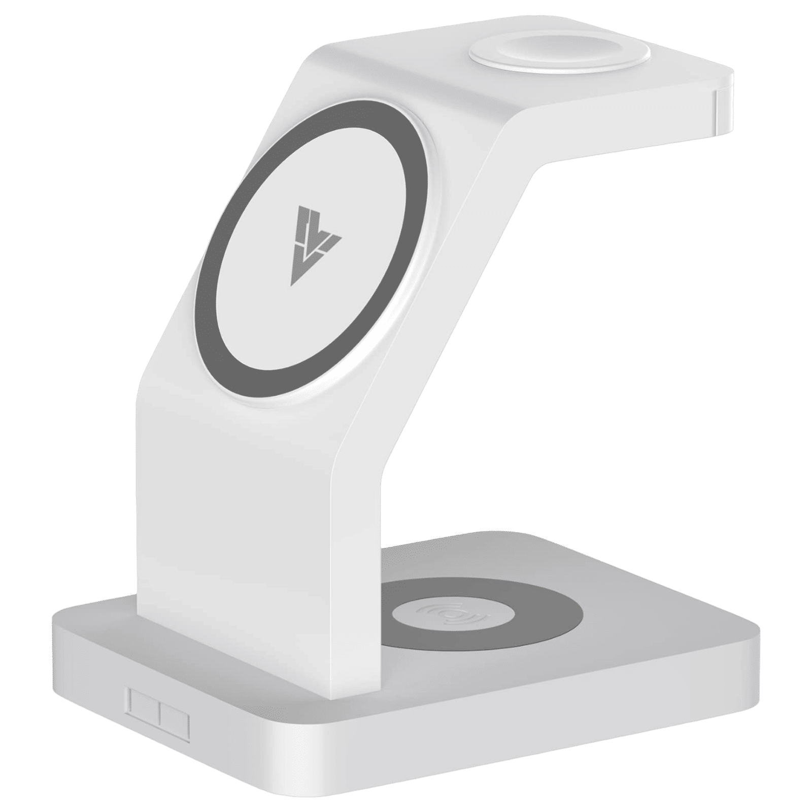 Vaku Luxos Trinity 3IN1 23W Wireless Charging Stand for iOS and Apple Watch (Qi Certified, Short Circuit Protection, White)_1