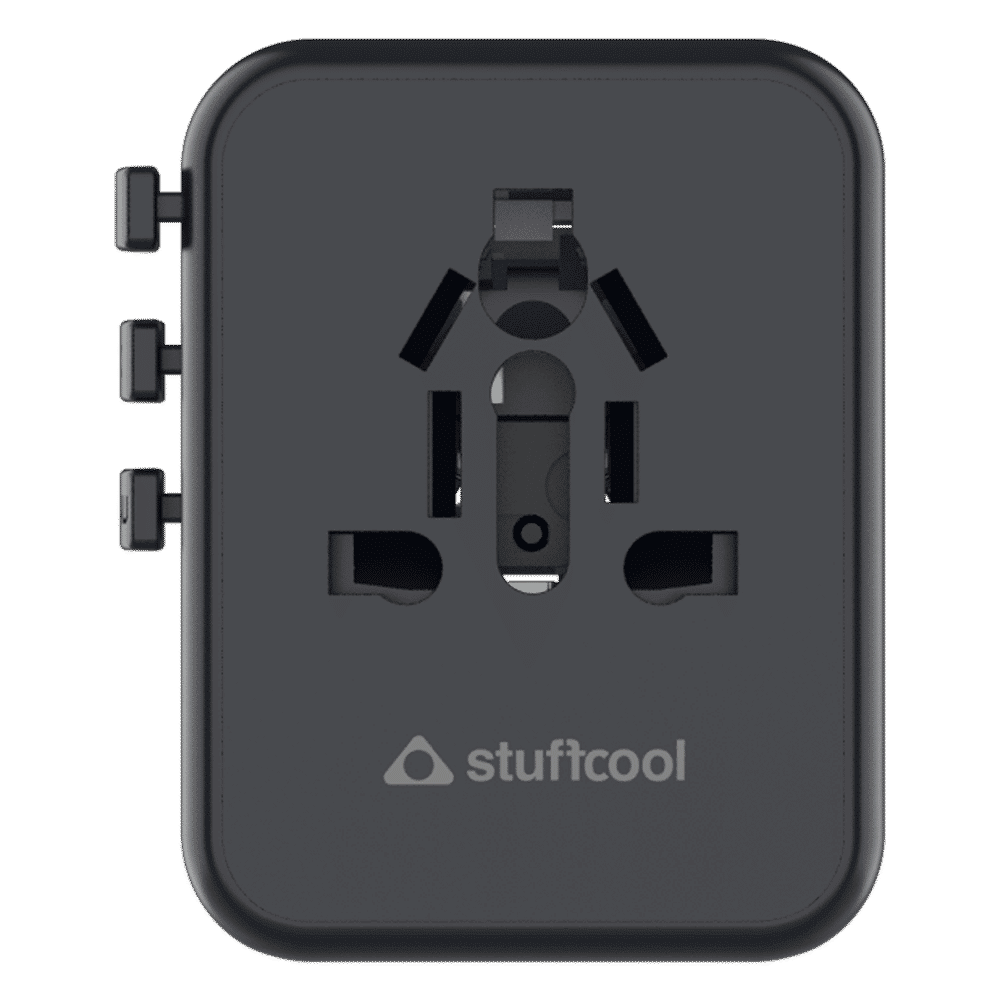 stuffcool Jetset 20W Type A & Type C 2-Port World Travel Adapter (Adapter Only, Quick Charge 3.0, Grey)_5