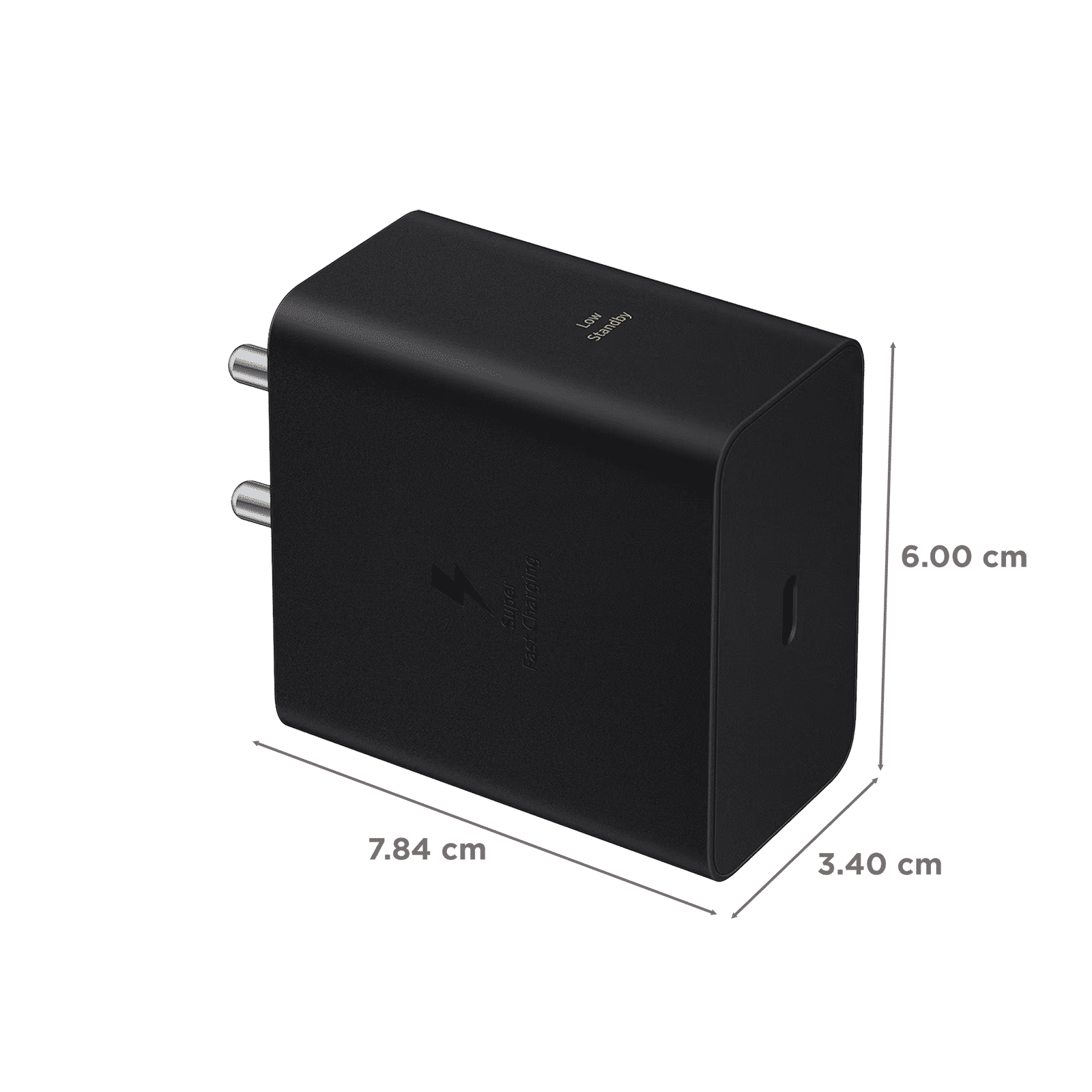 Samsung 60W Type C Fast Charger (Adapter Only, Temperature Protection, Black)_3