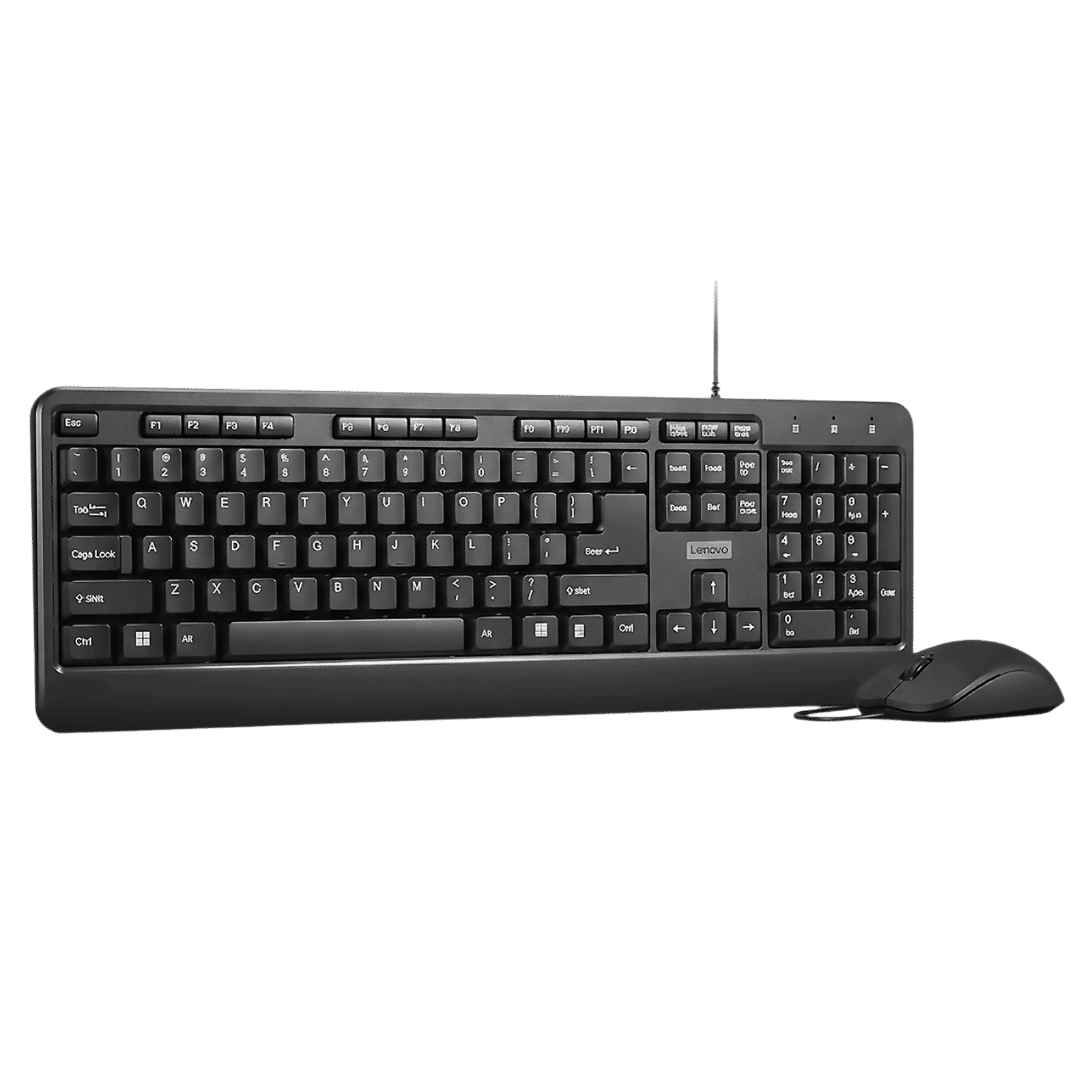 Lenovo 160 Wired Keyboard & Mouse Combo (104 Keys, 1600 DPI, LED Indicators, Black)_2