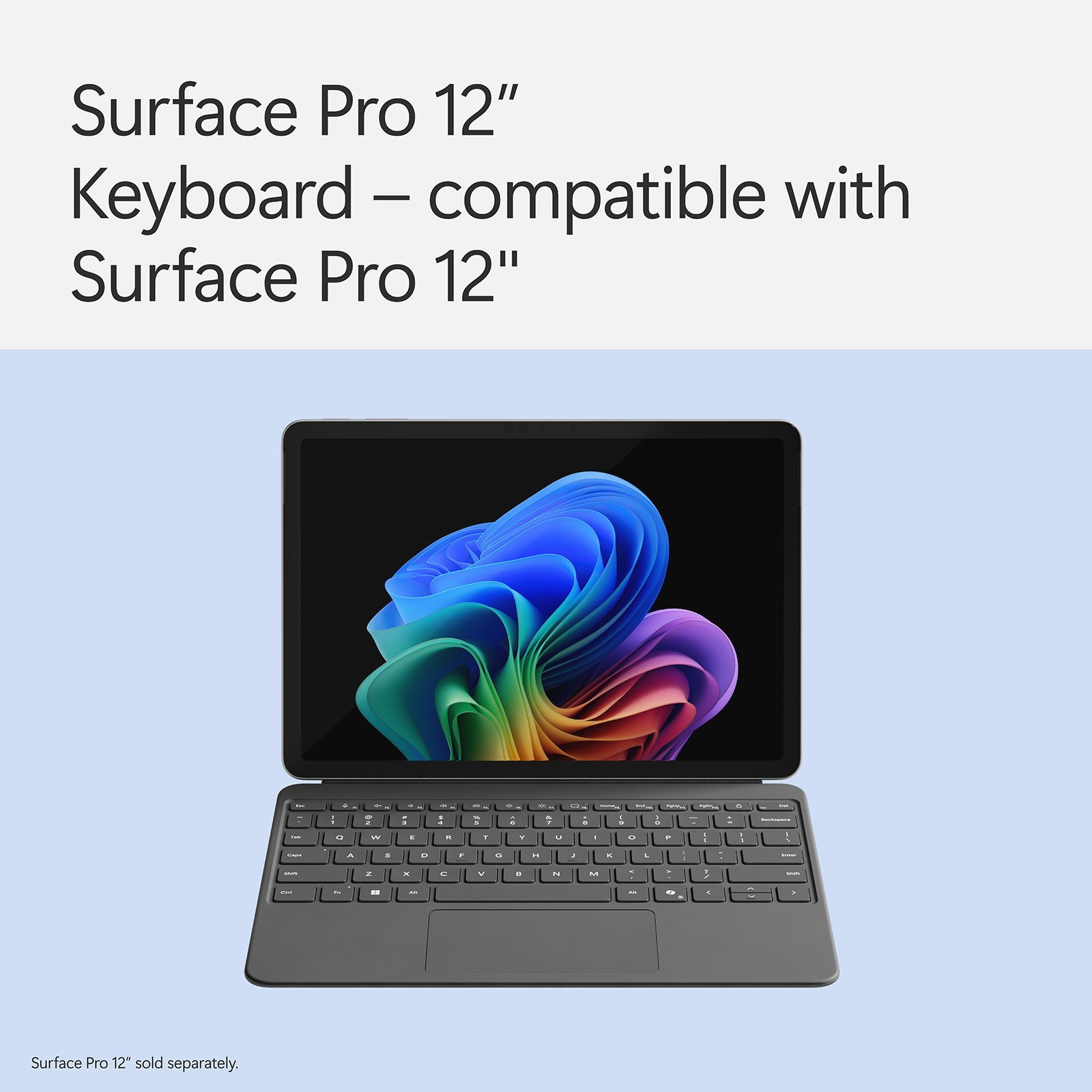 Microsoft Detachable Magnetic Keyboard for Surface Pro 12 Inch with Touchpad (Compact, Slate)_3