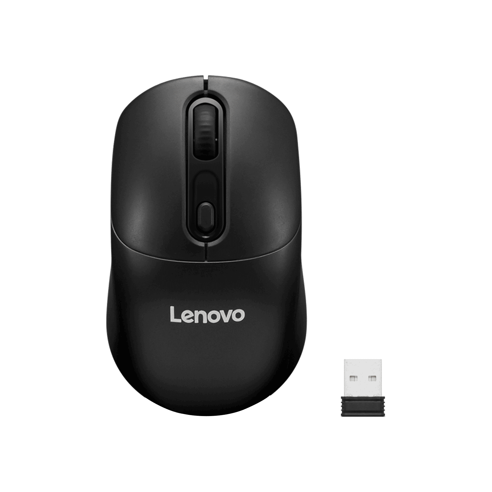 Lenovo 210 USB A 2.4GHz Wireless Optical Mouse (1600 DPI Adjustable, Ambidextrous Design, Black)_1