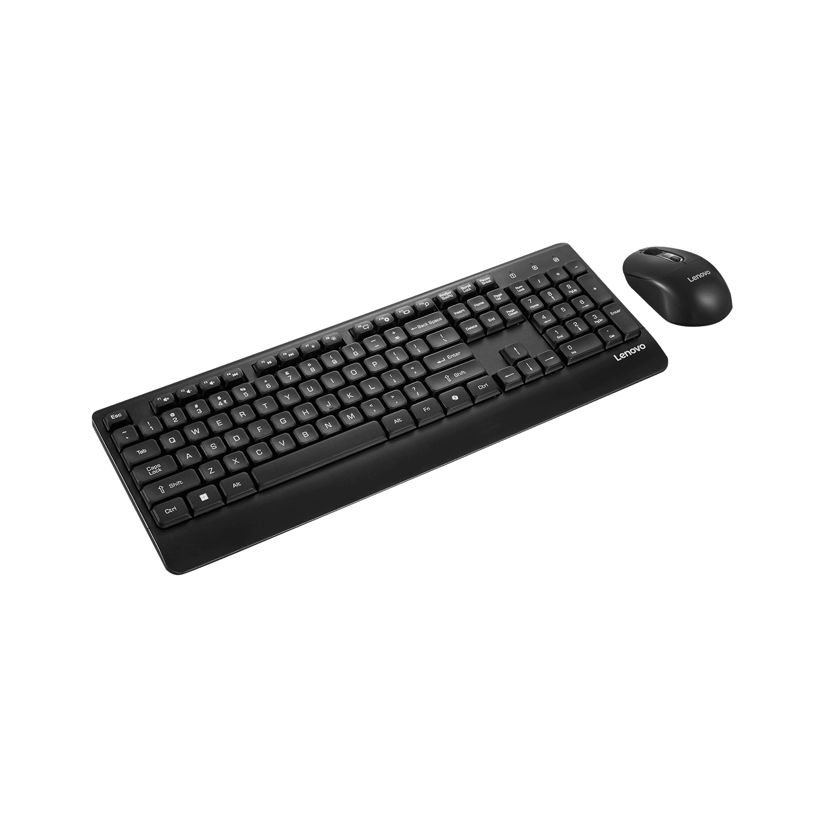 Lenovo 210 USB A Wireless Keyboard & Mouse Combo (104 Keys, 1600DPI Adjustable, Ambidextrous, Black)_3