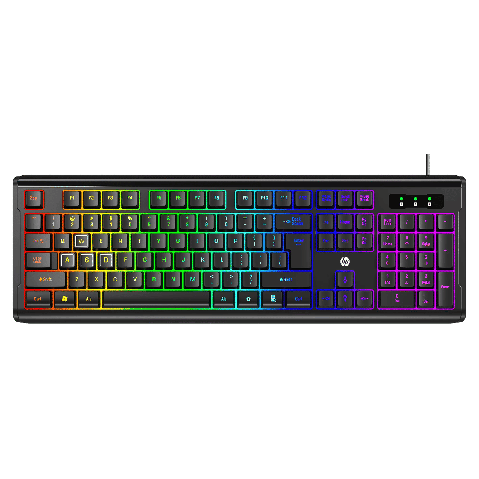 HP K280 Wired Gaming Keyboard with 3-Zone RGB Backlit (Spill Resistanc, Black)_1