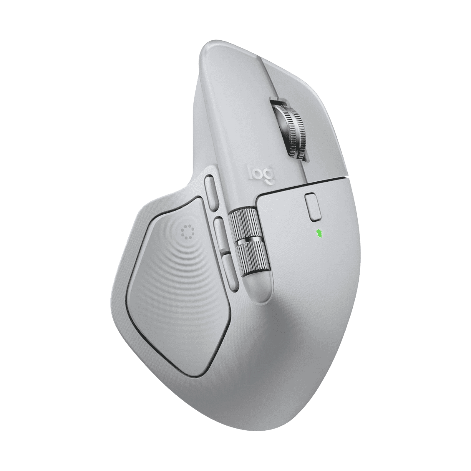 Logitech MX Master 4 Rechargeable Bluetooth 5.1 Wireless Optical Performance Mouse with Thumb Wheel (8000 DPI Adjustable, MagSpeed Scroll Wheel, Pale Grey) Logitech MX Master 4 Rechargeable Bluetooth 5.1 Wireless Optical Performance Mouse with Thumb Wheel (8000 DPI Adjustable, MagSpeed Scroll Wheel, Pale Grey)_5