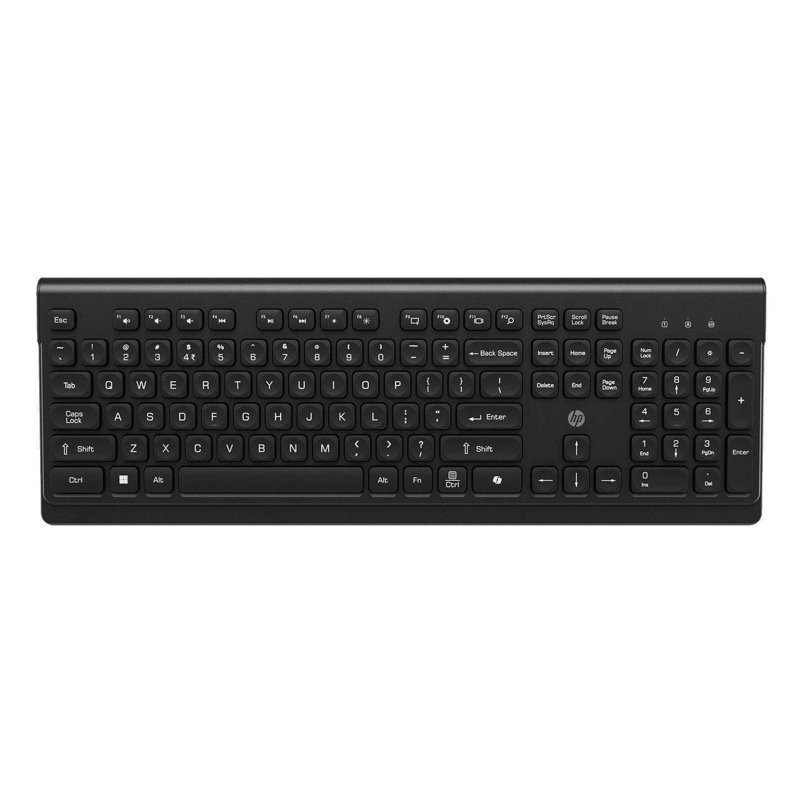 HP 110 2.4GHz Wireless Keyboard with Battery Indicator (Caps Lock, Black)_1