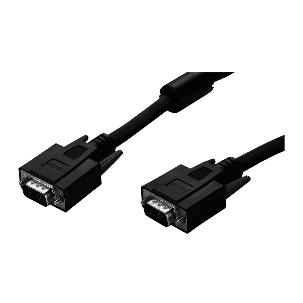Hama VGA to VGA Port Video Connecting Cable (Double Shielded, Black) Hama VGA to VGA Port Video Connecting Cable (Double Shielded, Black)_4