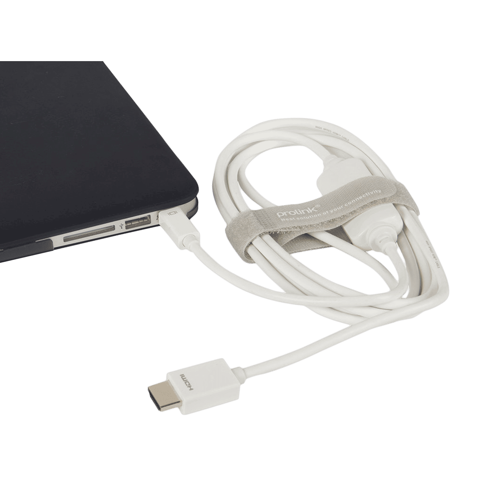 ultraprolink Mini DisplayPort to HDMI Type A Cable (24k Gold-plated, White)_5