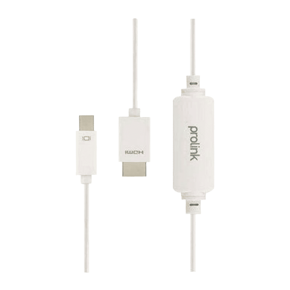 ultraprolink Mini DisplayPort to HDMI Type A Cable (24k Gold-plated, White)_7