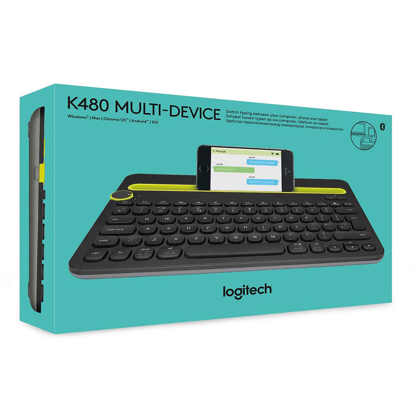 logitech K480 Bluetooth Wireless Keyboard with Multi Device Connectivity (5 Million Keystrokes, Black)_6