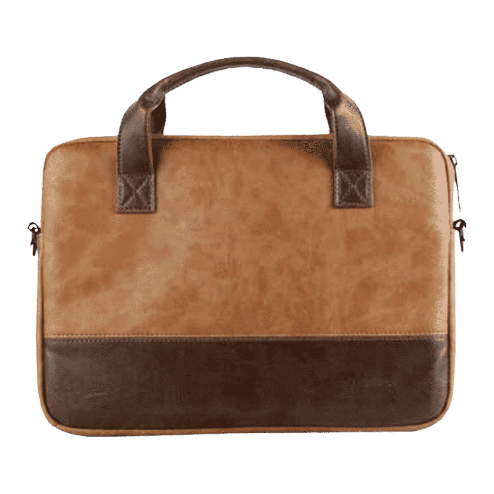 stuffcool Lush Faux Leather Laptop Sling Bag for 14 Inch Laptop (Detachable & Adjustable Shoulder Strap, Brown)_7