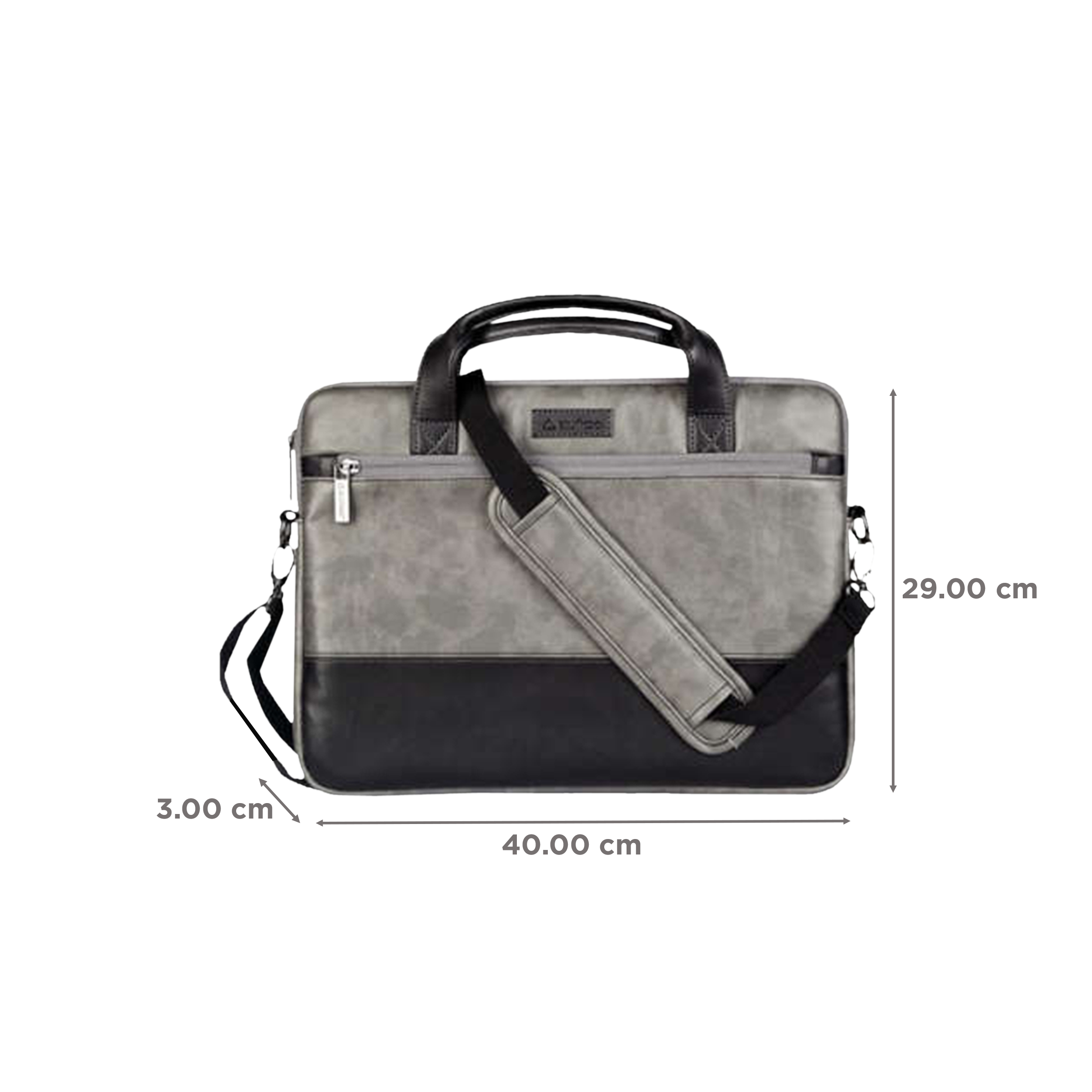 stuffcool Lush Faux Leather Laptop Sling Bag for 14 Inch Laptop (Detachable & Adjustable Shoulder Strap, Black) stuffcool Lush Faux Leather Laptop Sling Bag for 14 Inch Laptop (Detachable & Adjustable Shoulder Strap, Black)_2