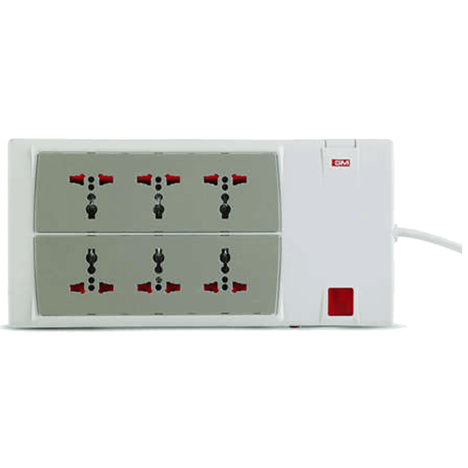 GM G-Power 6 + 1 Outlet Spike Adaptor (3059, Grey)_1