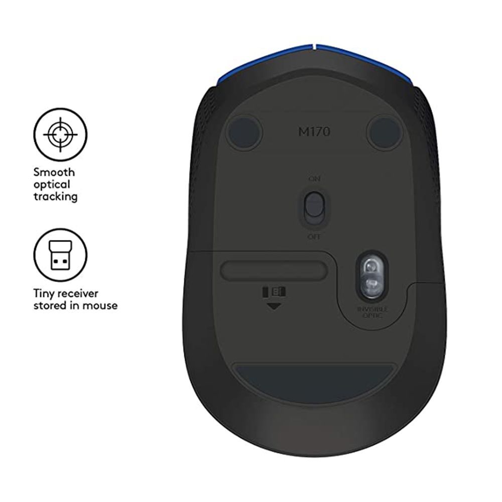 logitech M171 Wireless Optical Mouse (1000 DPI, Plug & Play, Blue/Black)_6