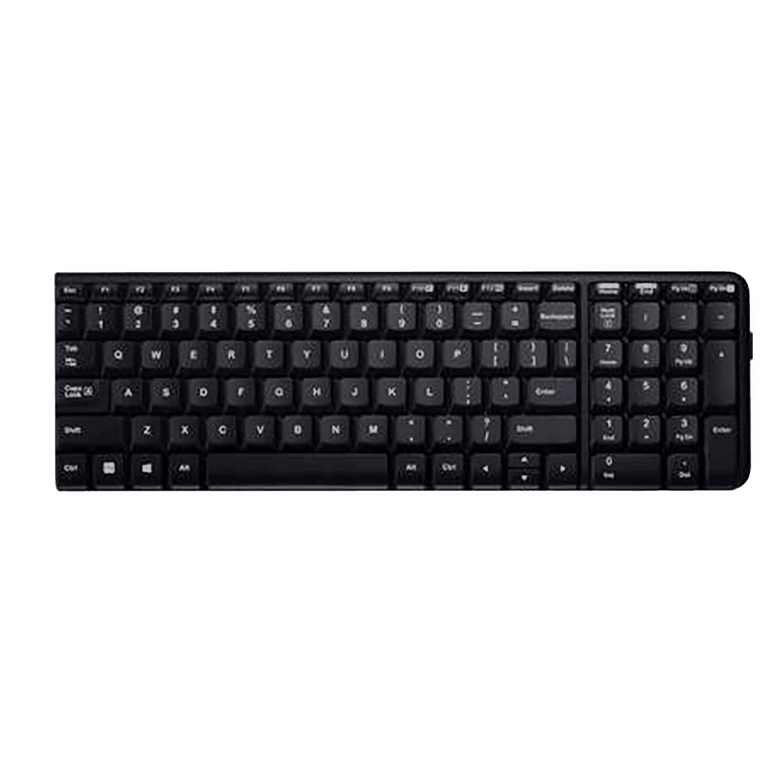 logitech K230 2.4GHz Wireless Keyboard with Number Pad (128 Bits AES Encryption, Black)_1