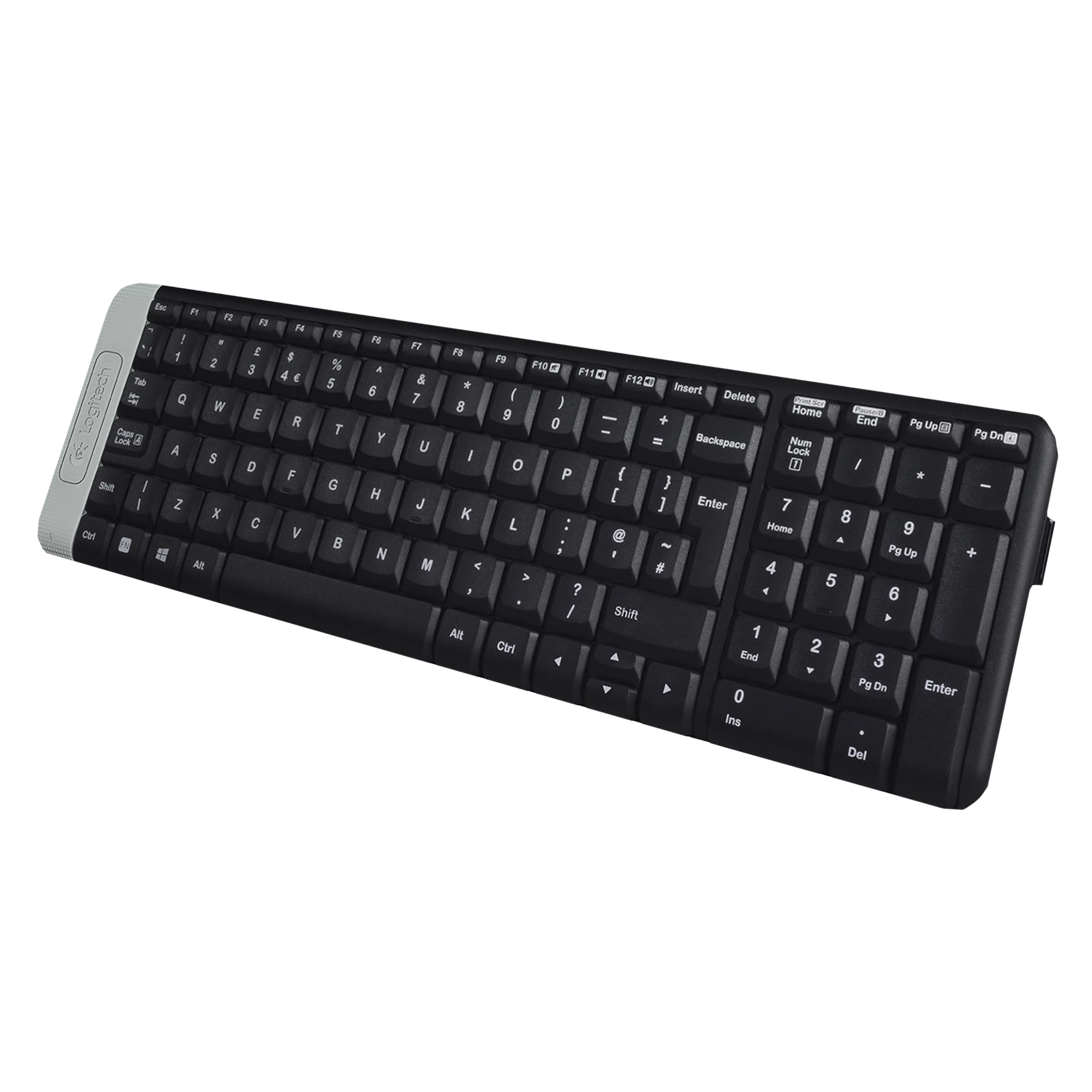 logitech K230 2.4GHz Wireless Keyboard with Number Pad (128 Bits AES Encryption, Black)_5