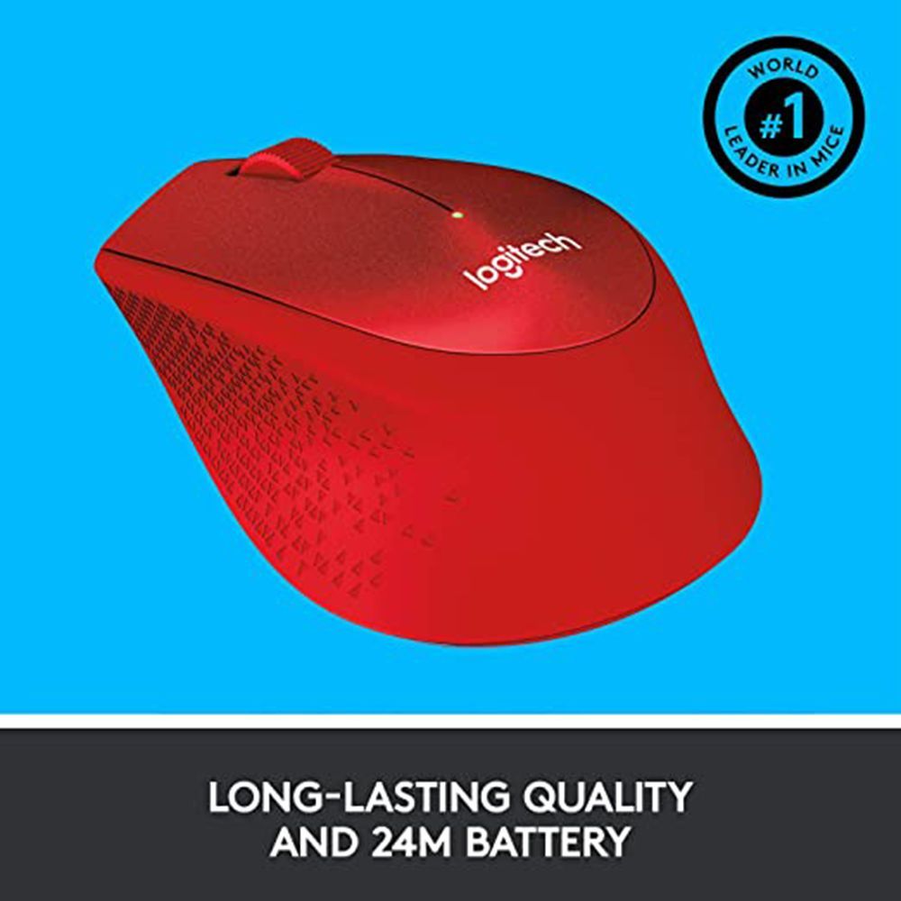 logitech M331 Plus Wireless Optical Mouse with Silent Click Buttons (1000 DPI, Plug & Play, Red) logitech M331 Plus Wireless Optical Mouse with Silent Click Buttons (1000 DPI, Plug & Play, Red)_6