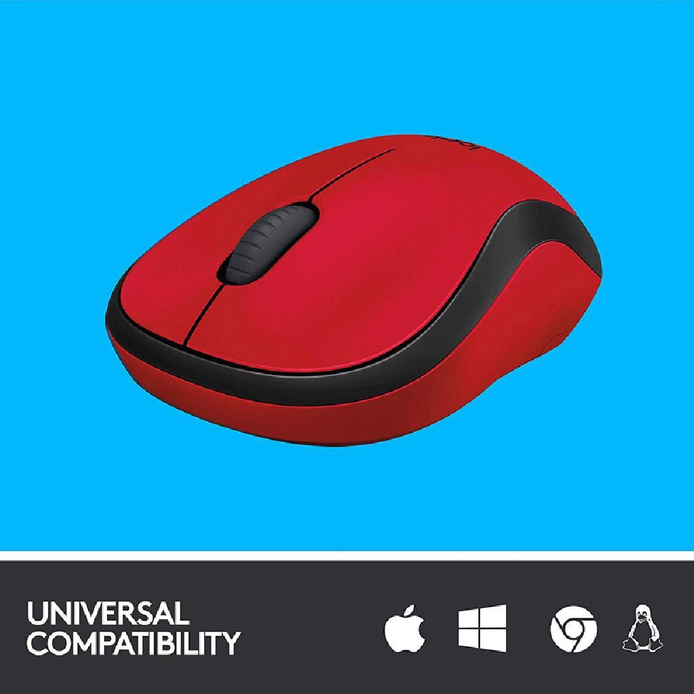 logitech M221 Wireless Optical Mouse with Silent Click Buttons (1000 DPI, Plug & Play, Red)_8