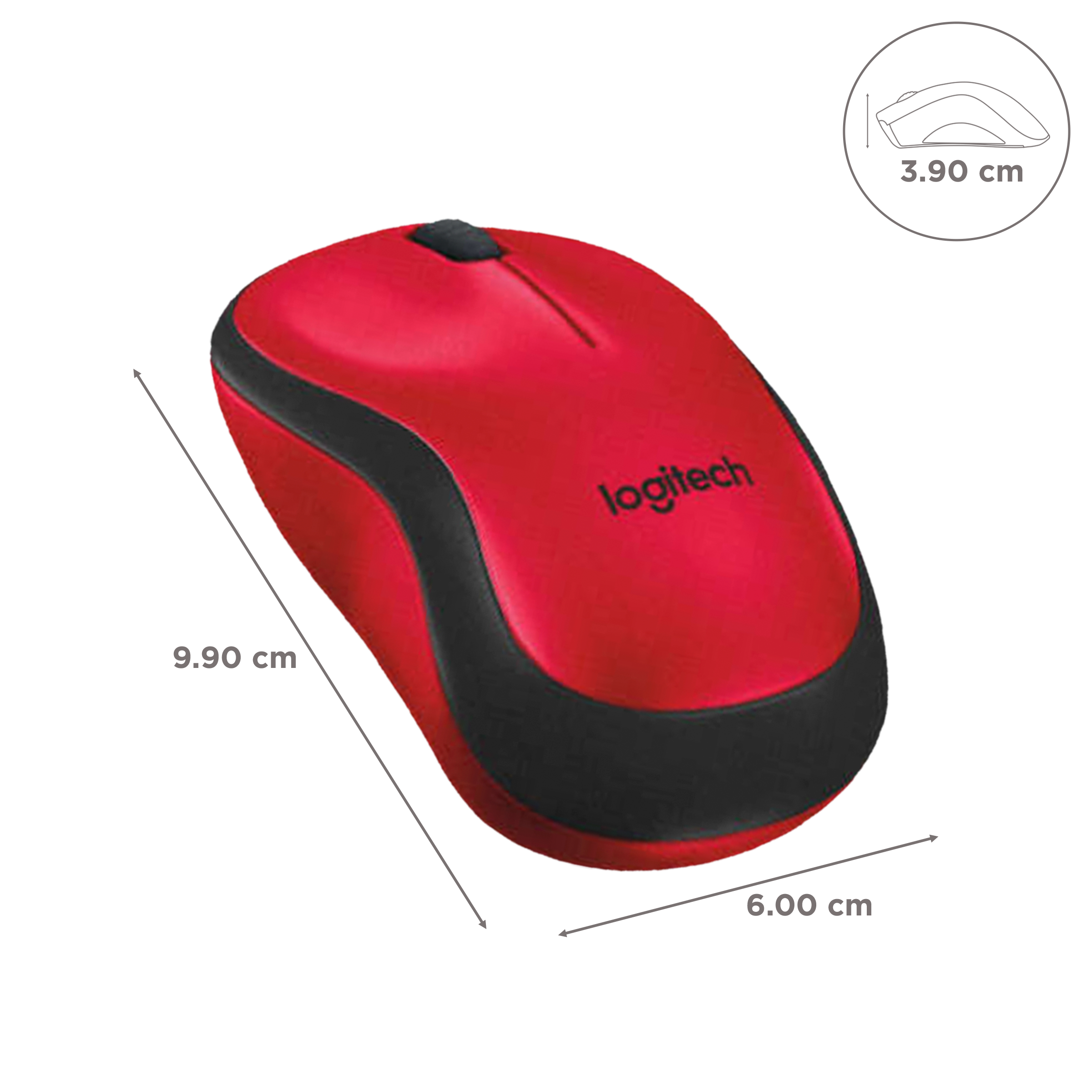 logitech M221 Wireless Optical Mouse with Silent Click Buttons (1000 DPI, Plug & Play, Red)_3