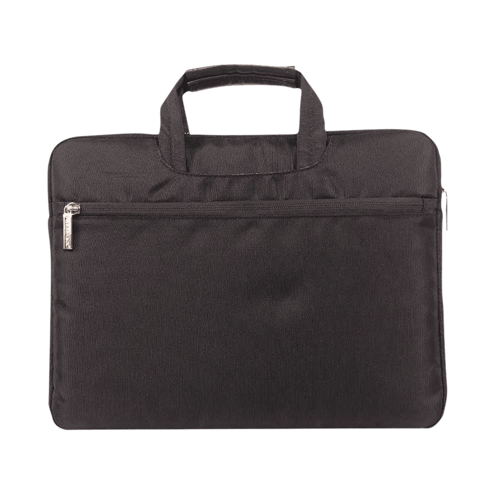 neopack Leather, Nylon Laptop Sling Bag for 15 & 16.2 Inch Laptop (360 Degree Protection, Black)_7