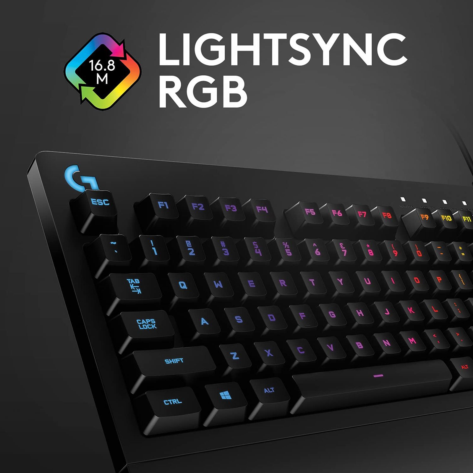 logitech G213 Prodigy Wired Gaming Keyboard with Backlit Keys (Spill Resistant, Black)_9