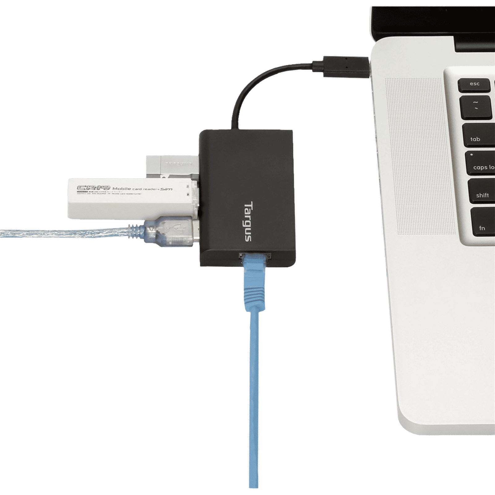 Targus Power USB 3.0 Type C to USB 3.0 Type A, LAN Port Multi-Port Hub (Compact Design, Black) Targus Power USB 3.0 Type C to USB 3.0 Type A, LAN Port Multi-Port Hub (Compact Design, Black)_4