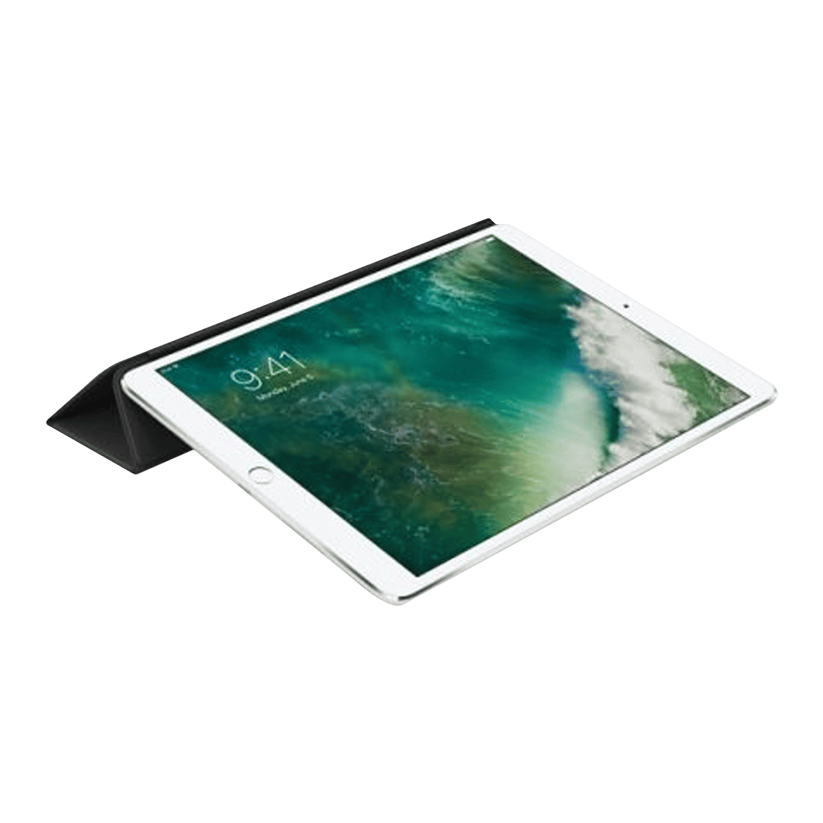 Apple Smart Leather Flip Cover for Apple iPad Pro 10.5 Inch (Automatically Wakes, Black)_4