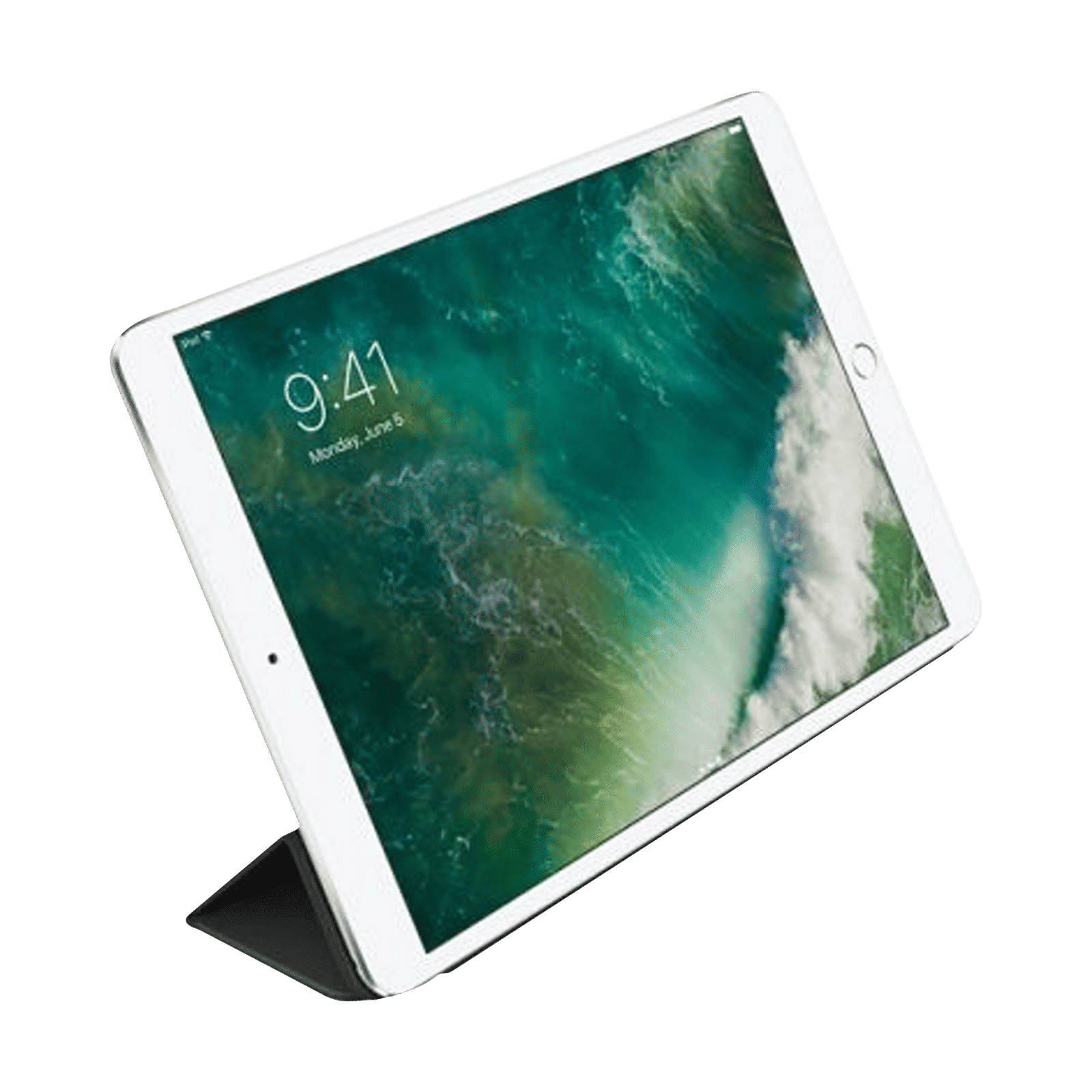 Apple Smart Leather Flip Cover for Apple iPad Pro 10.5 Inch (Automatically Wakes, Black)_5