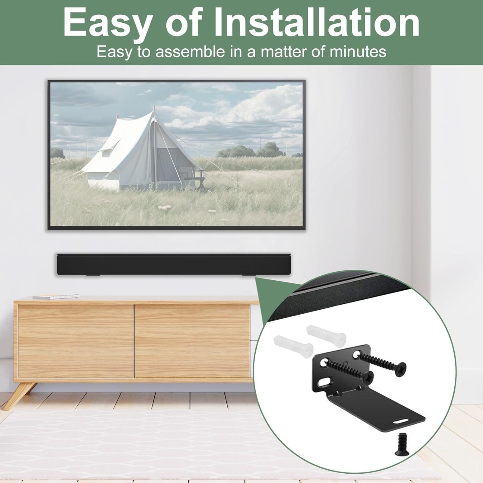 BOSE Speakers Wall Bracket Kit (WB-300, Black)_9