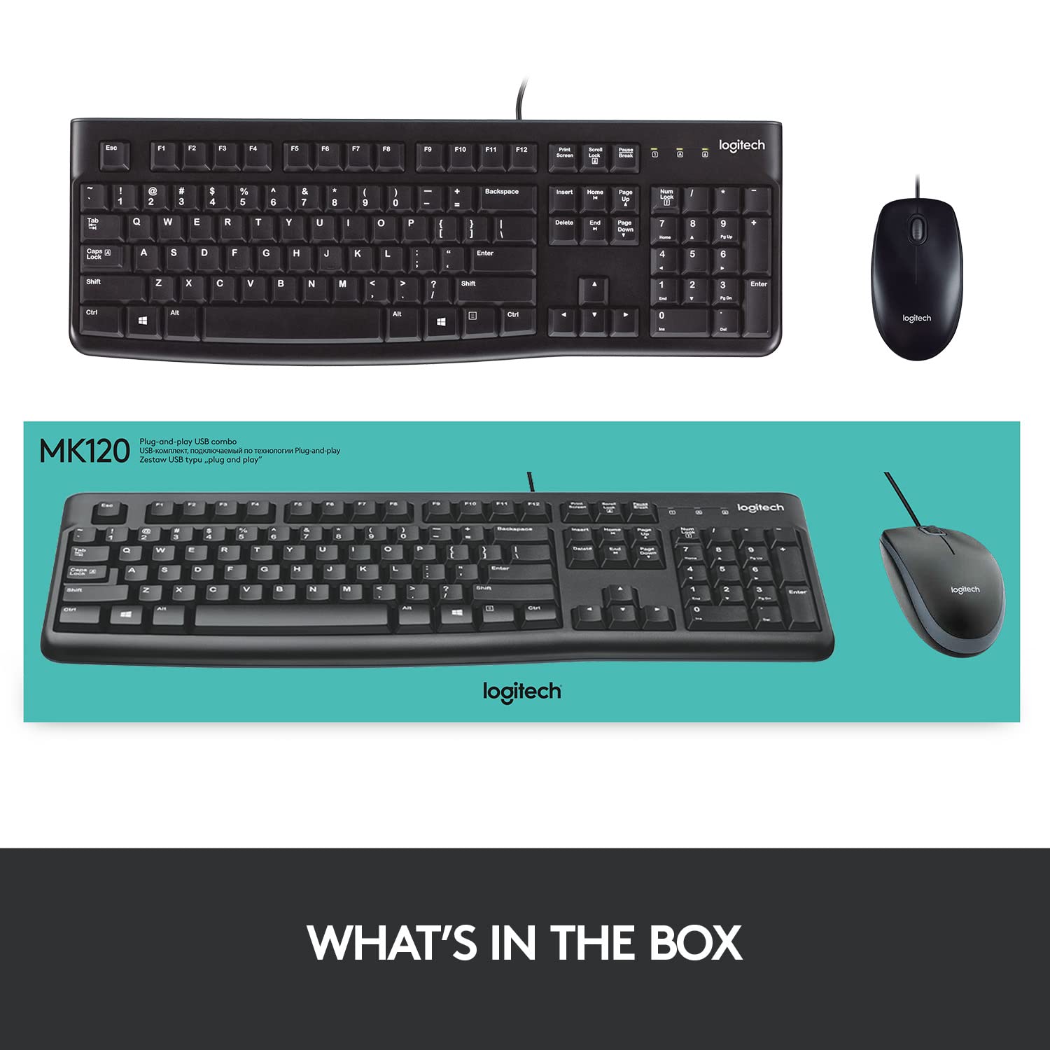 logitech MK120 Wired Keyboard & Mouse Combo (1000 DPI, Spill Resistant, Black) logitech MK120 Wired Keyboard & Mouse Combo (1000 DPI, Spill Resistant, Black)_14