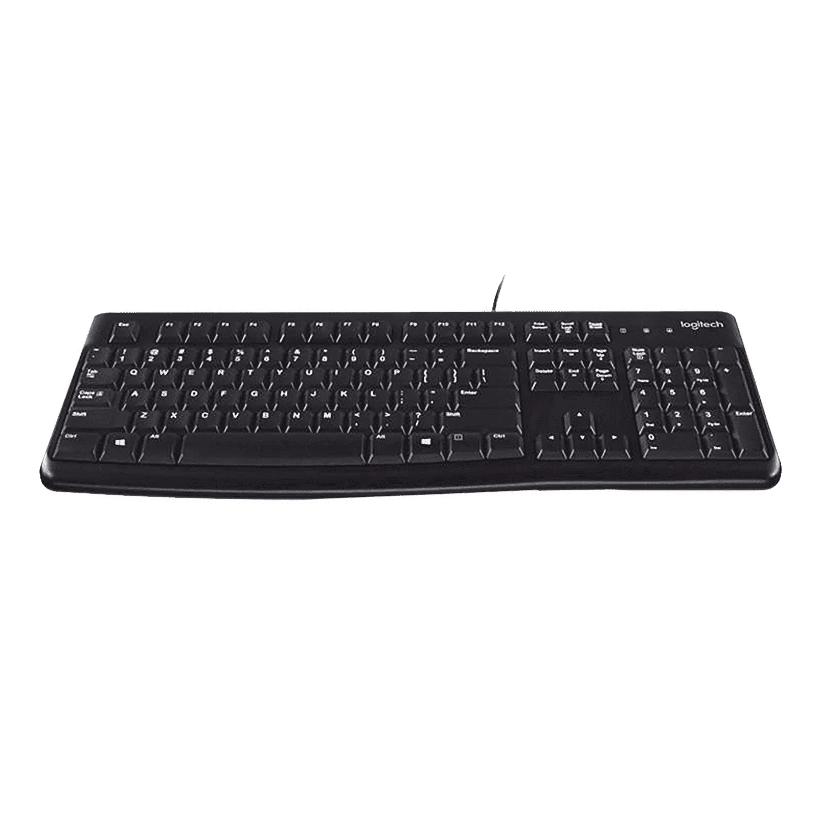 logitech K120 Wired Keyboard with Number Pad (Spill Resistant, Black)_4