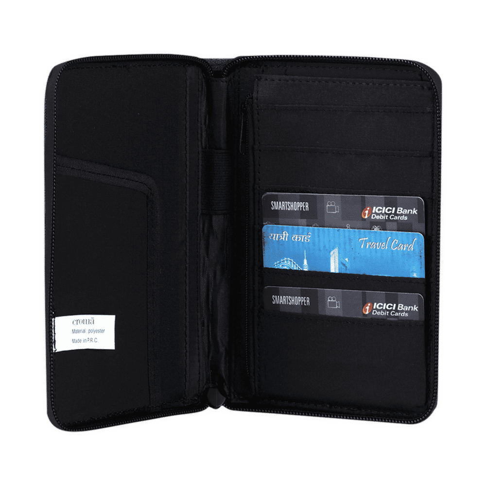 Croma Fabric Travel Organiser Bag ( Blue)_5