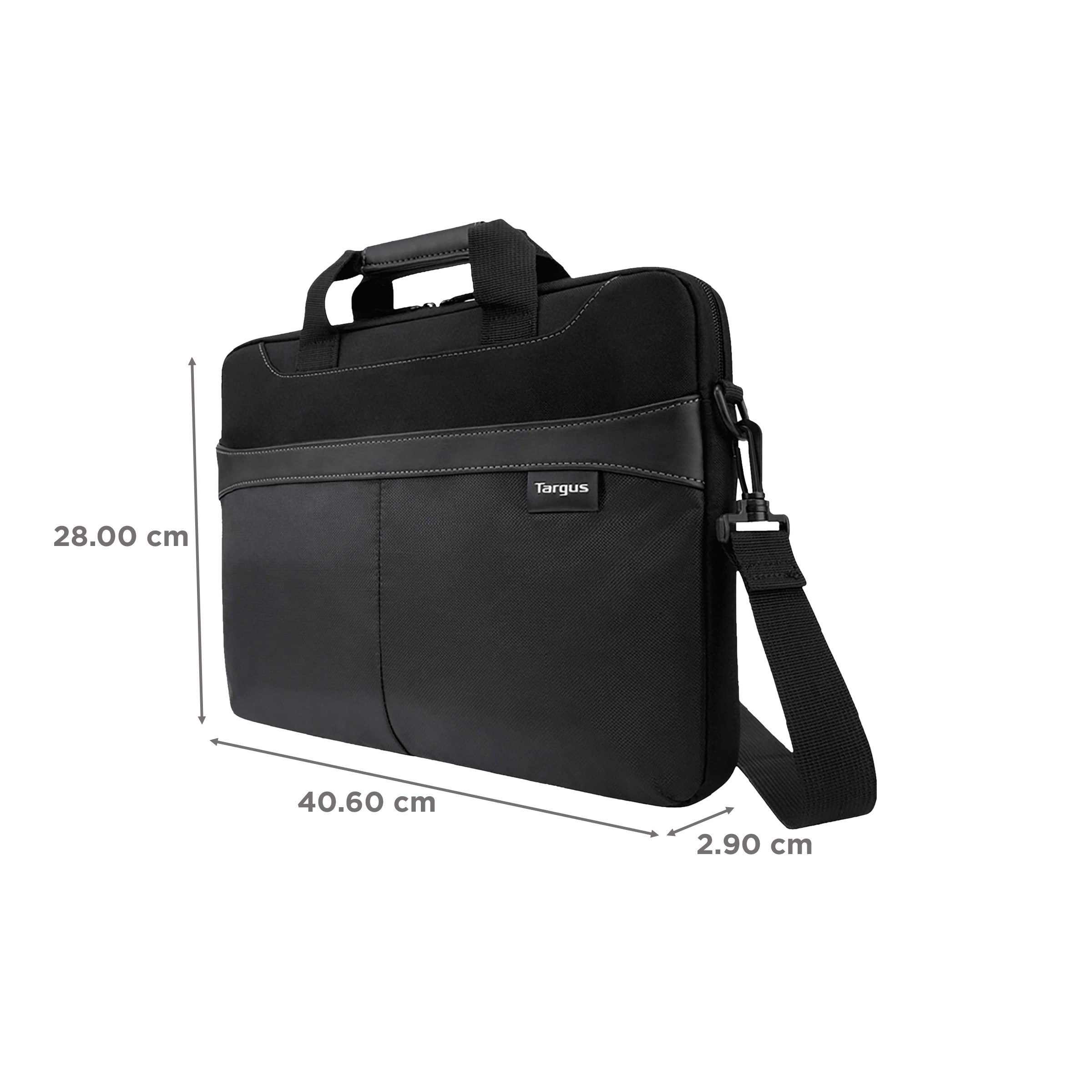 Targus Business Casual Polyester Laptop Sling Bag for 15.6 Inch Laptop (Removable & Adjustable Shoulder Strap, Black)_2