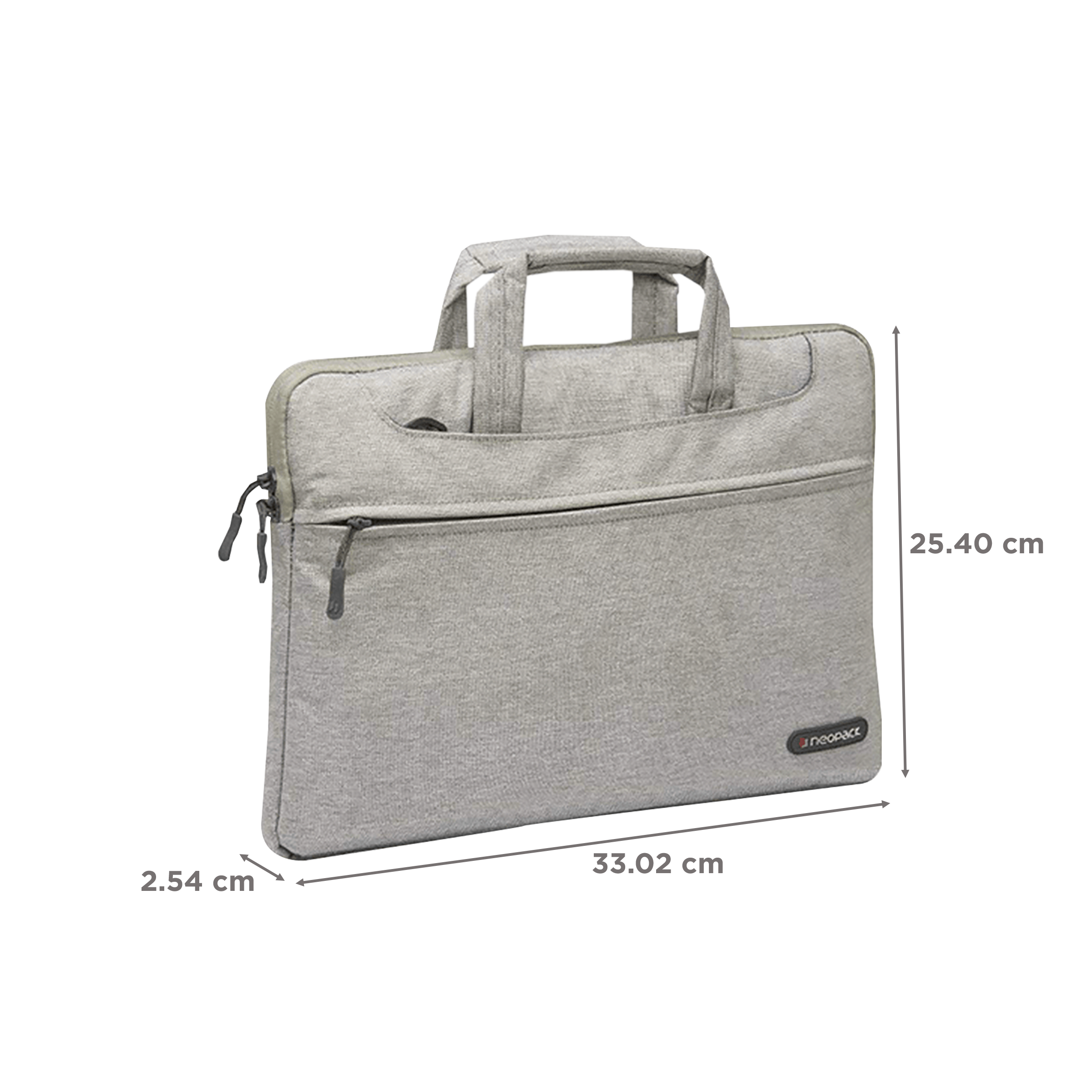 neopack Svelte Nylon Laptop Sling Bag for 13.3 & 14.2 Inch Laptop (Lightweight, Stone Grey)_2