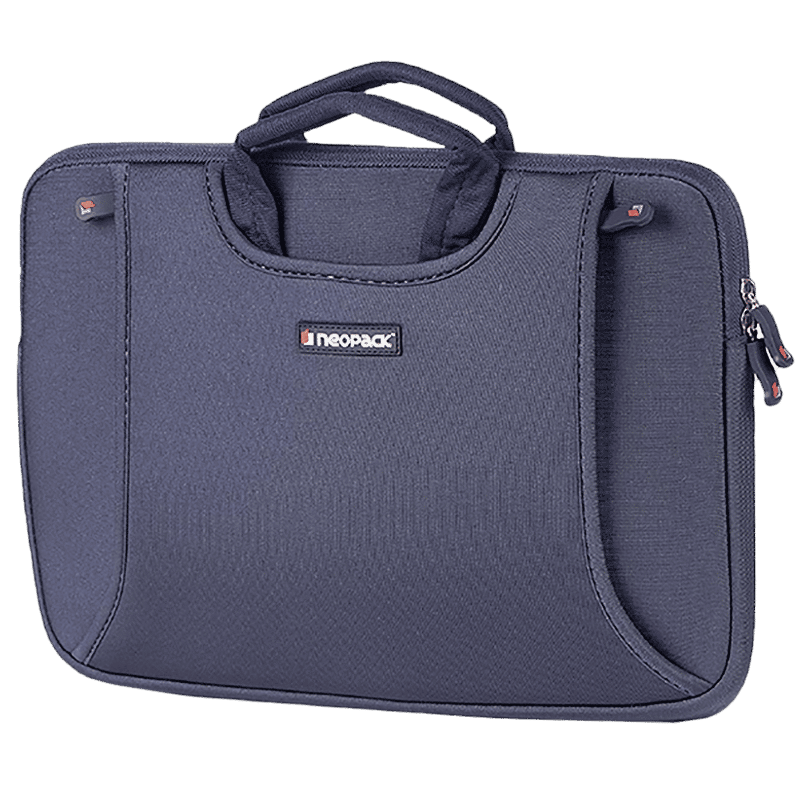 neopack Lycra Fabric, Neoprene Laptop Sleeve for 13.3 & 14.2 Inch Laptop (Water Resistant, Navy Blue)_9