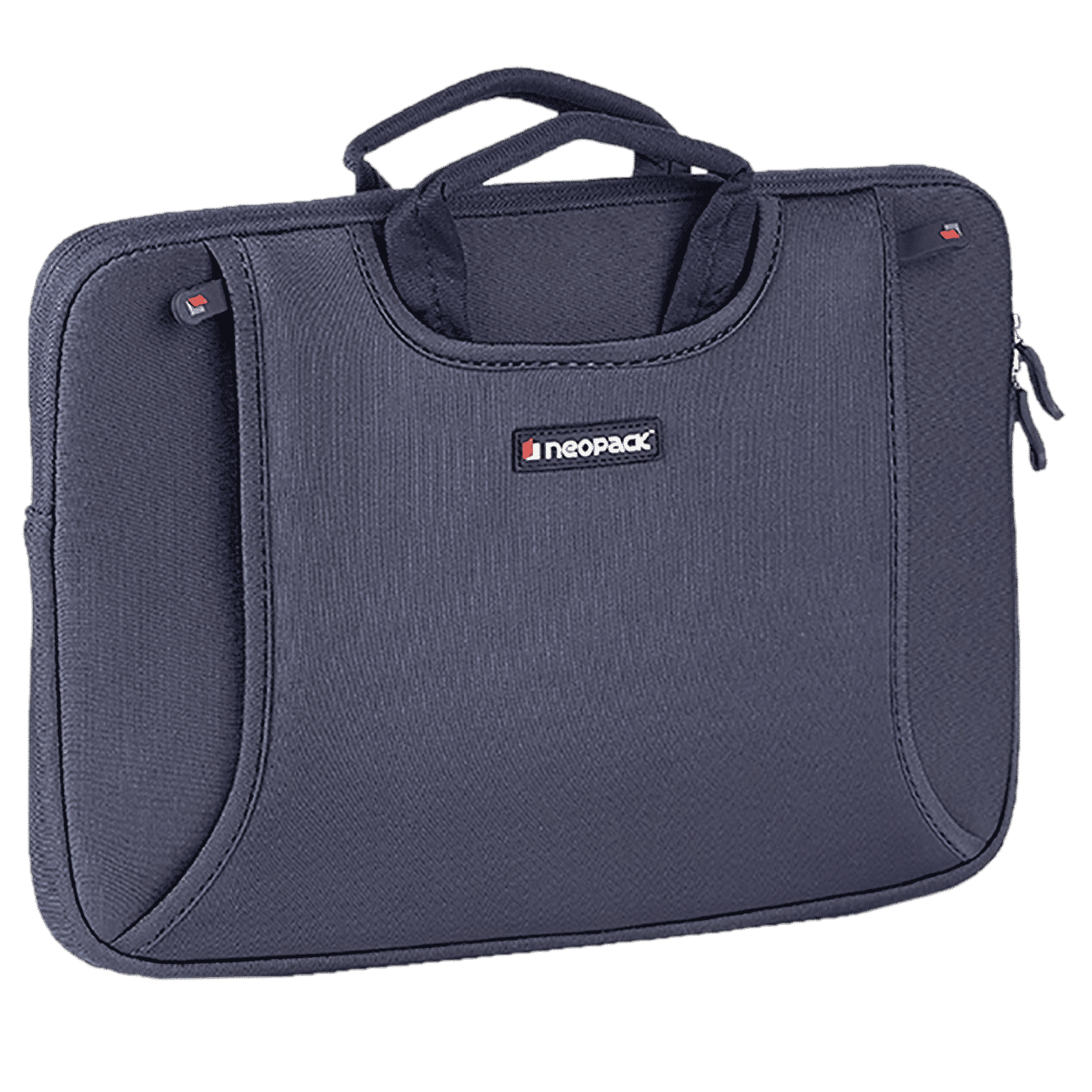 neopack Lycra Fabric, Neoprene Laptop Sleeve for 13.3 & 14.2 Inch Laptop (Water Resistant, Navy Blue)_4