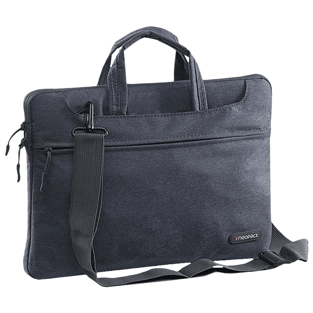 neopack Svelte Nylon Laptop Sling Bag for 15 & 16.2 Inch Laptop (Lightweight, Navy Blue)_7