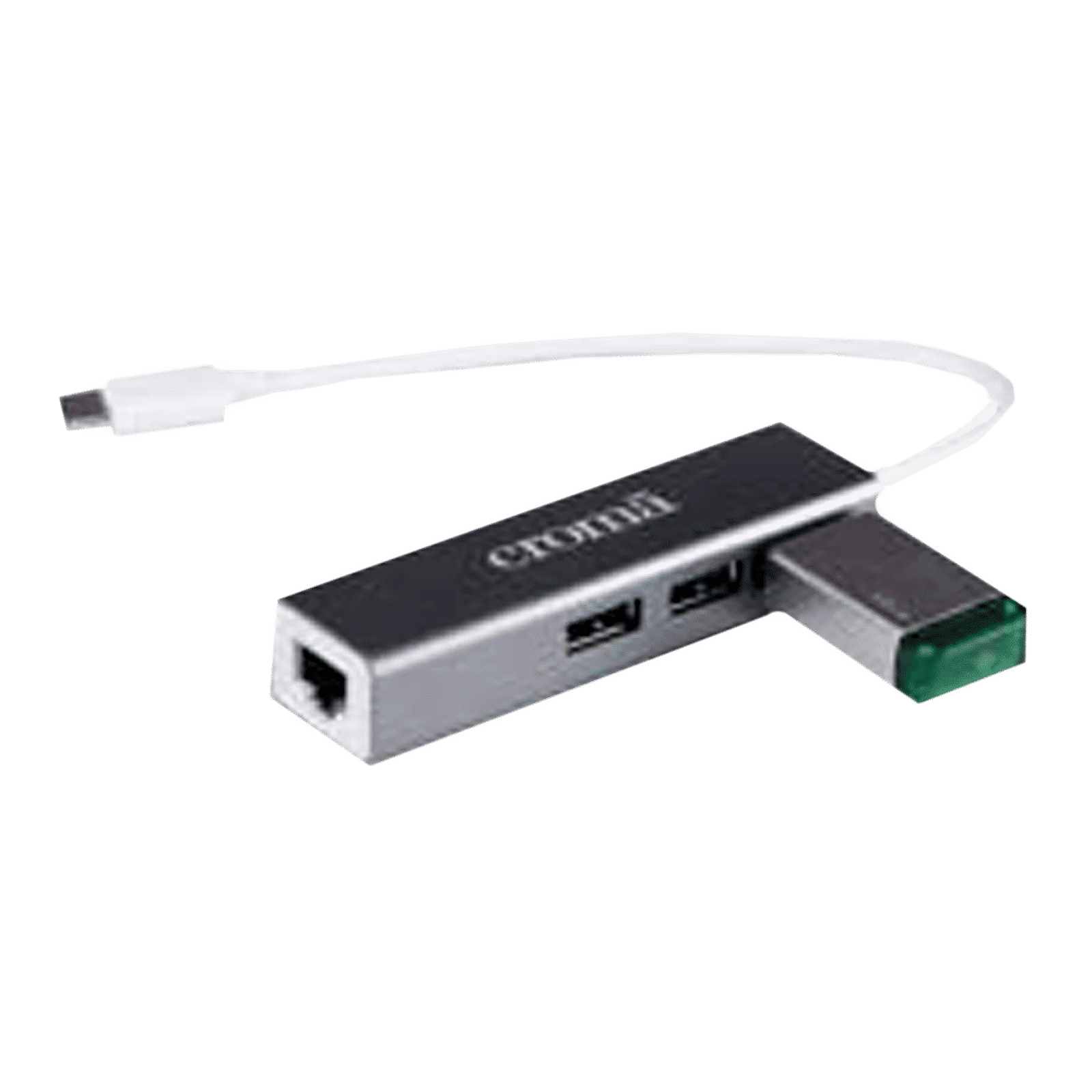 Croma USB 3.0 Type C to USB 3.0 Type A, LAN Port USB Hub (Up to 100 Mbps Speed, Black)_6