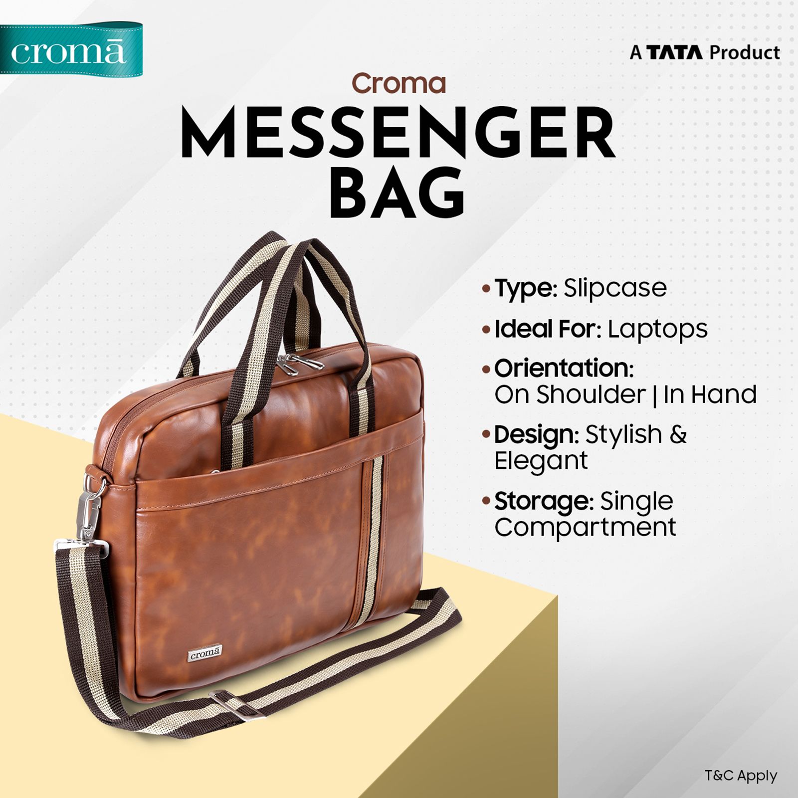 Croma Leather Laptop Sleeve for 15 Inch Laptop (Apple Compatible, Brown) Croma Leather Laptop Sleeve for 15 Inch Laptop (Apple Compatible, Brown)_8