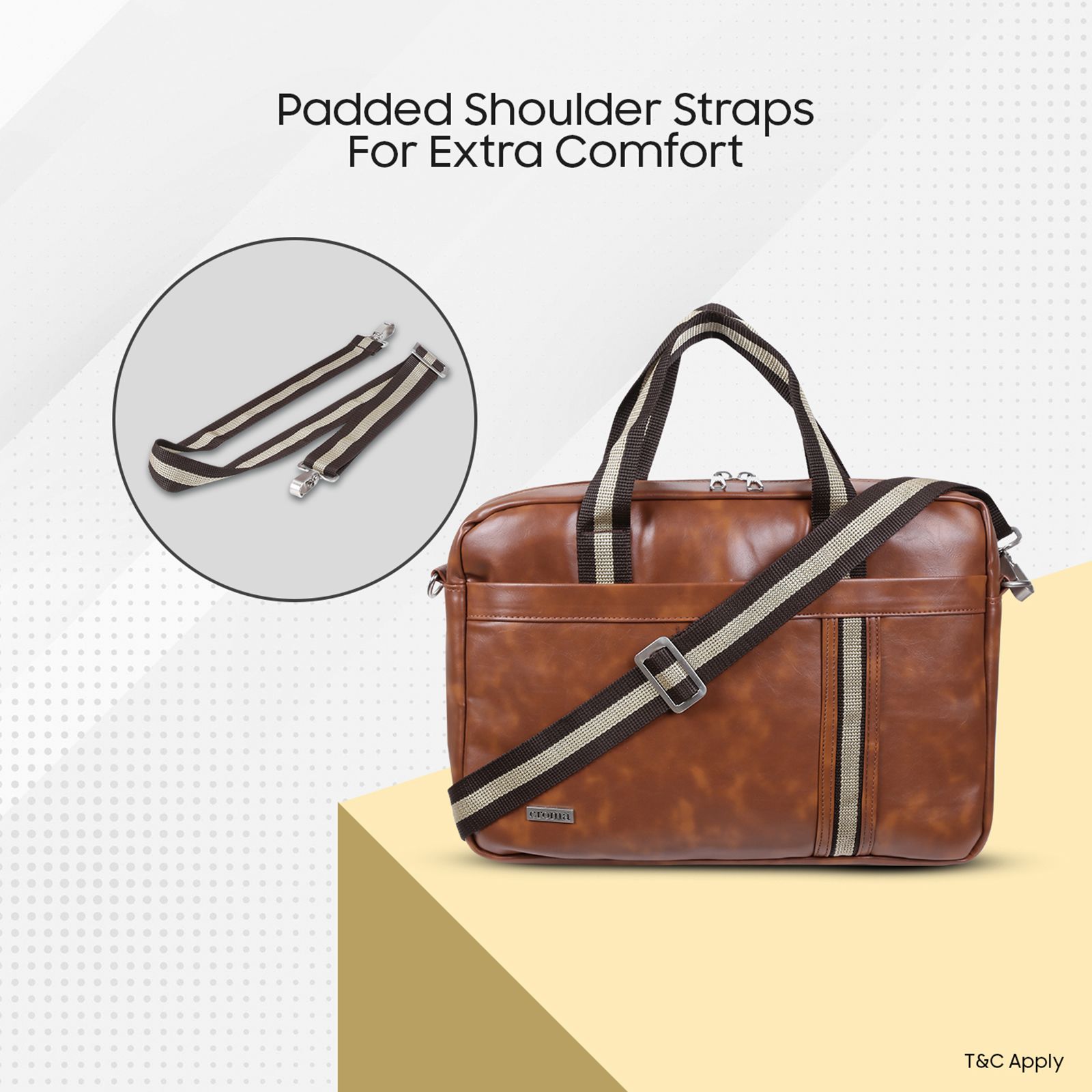 Croma Leather Laptop Sleeve for 15 Inch Laptop (Apple Compatible, Brown) Croma Leather Laptop Sleeve for 15 Inch Laptop (Apple Compatible, Brown)_9