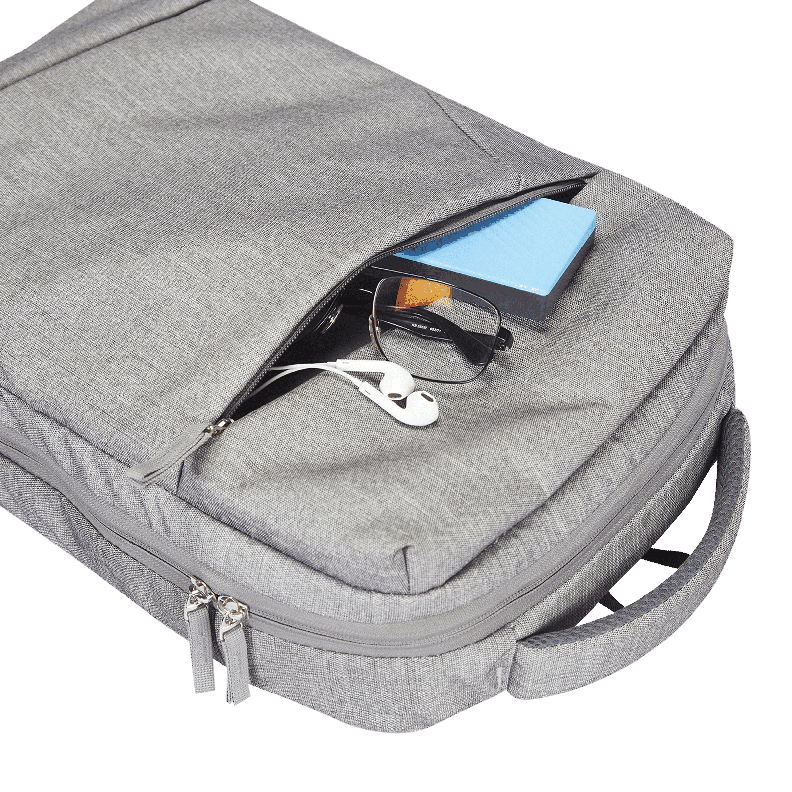 Croma Polyester Laptop Backpack for 15.6 Inch Laptop (30 L, Water Resistant, Grey)_5