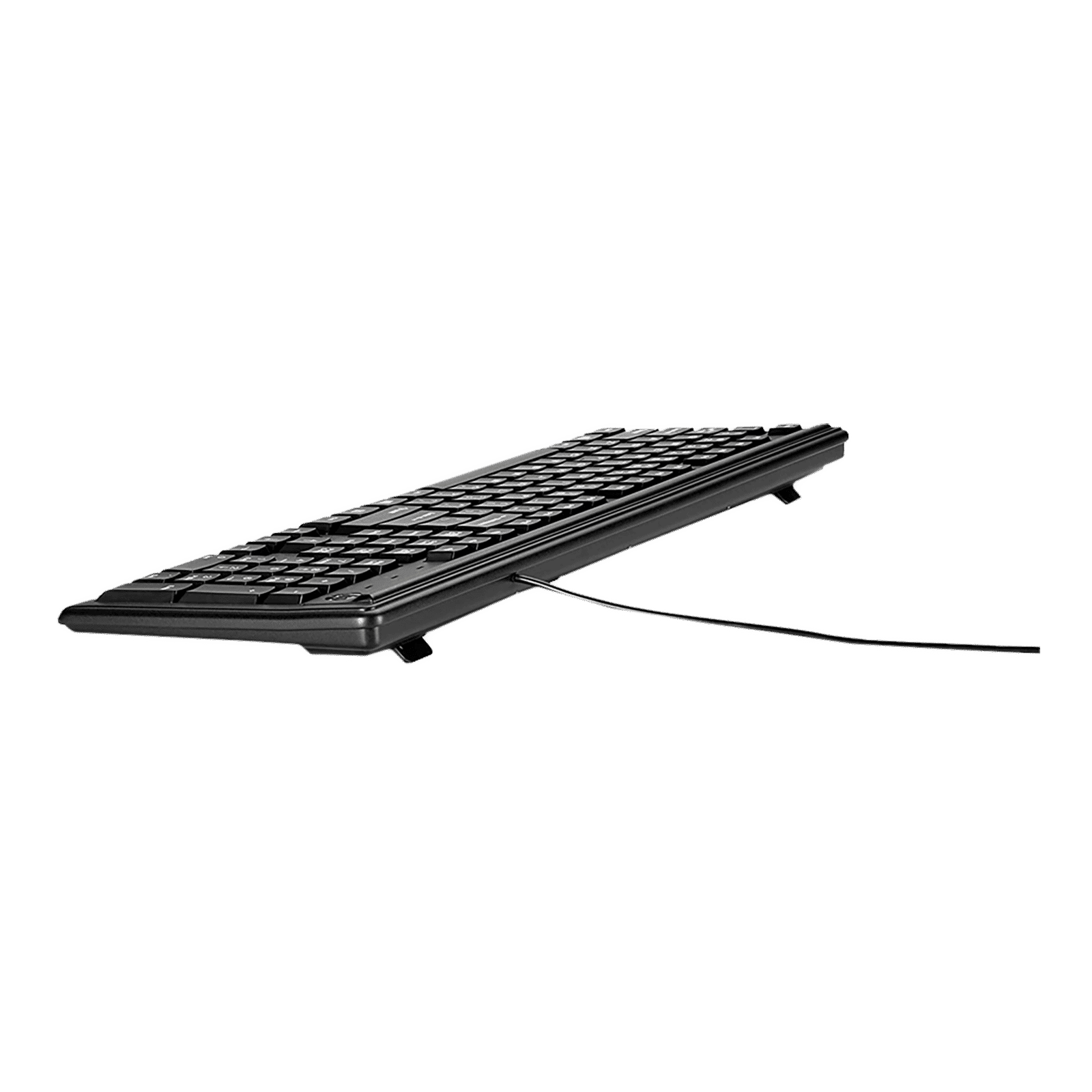 HP 100 Wired Keyboard with Number Pad (3 Hot Keys, Black)_4