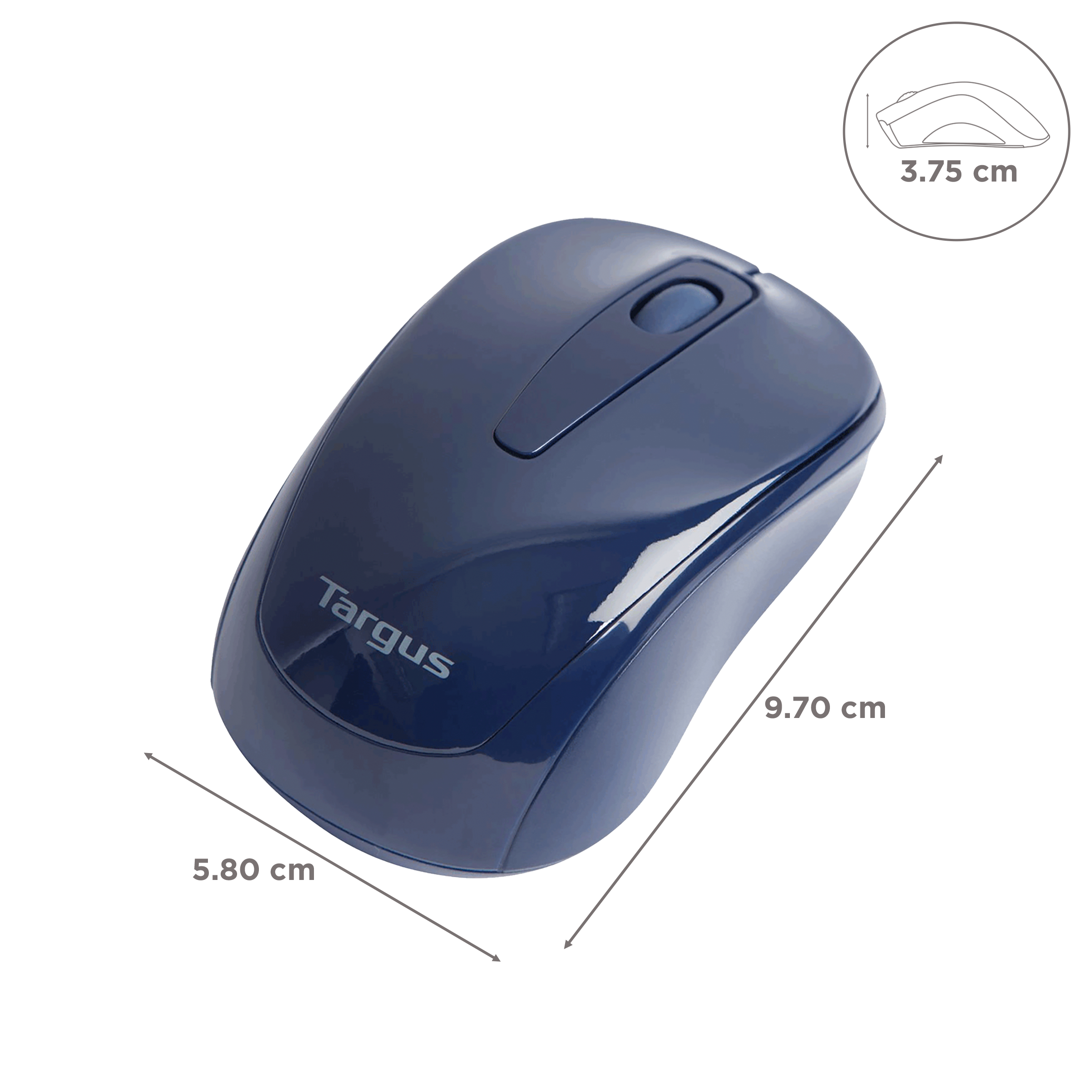 Targus AMW60003AP Wireless Optical Mouse (1600 DPI, USB Receiver, Blue)_3