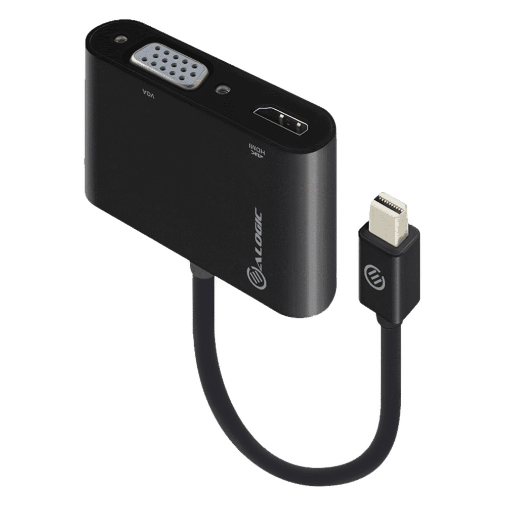 ALOGIC Premium Series 2-in-1 HDMI, VGA to Mini DisplayPort Adapter (4K Ultra HD Resolution, Black) ALOGIC Premium Series 2-in-1 HDMI, VGA to Mini DisplayPort Adapter (4K Ultra HD Resolution, Black)_1