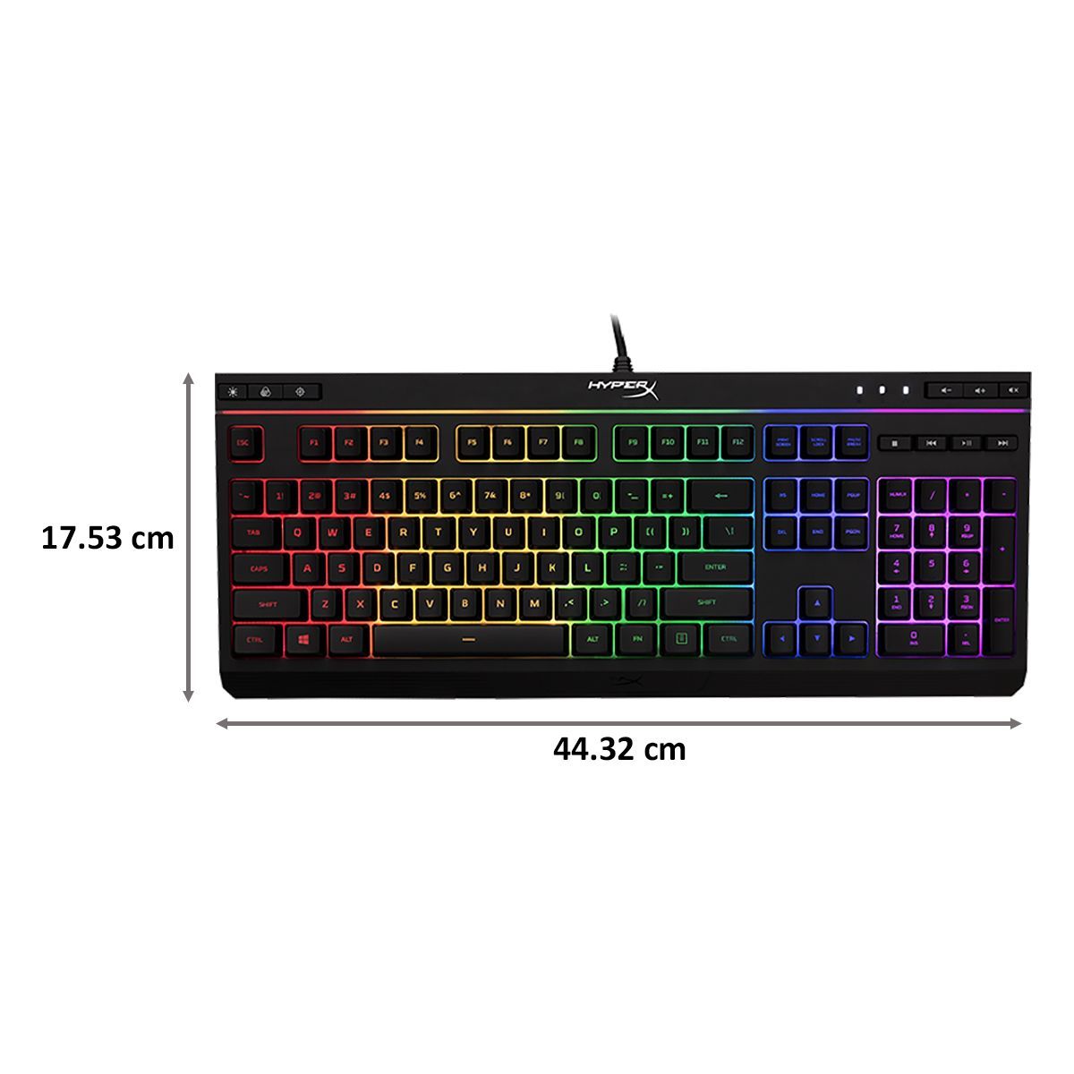 HyperX Alloy Core RGB Membrane Gaming Keyboard (HX-KB5ME2-US, Black) HyperX Alloy Core RGB Membrane Gaming Keyboard (HX-KB5ME2-US, Black)_2