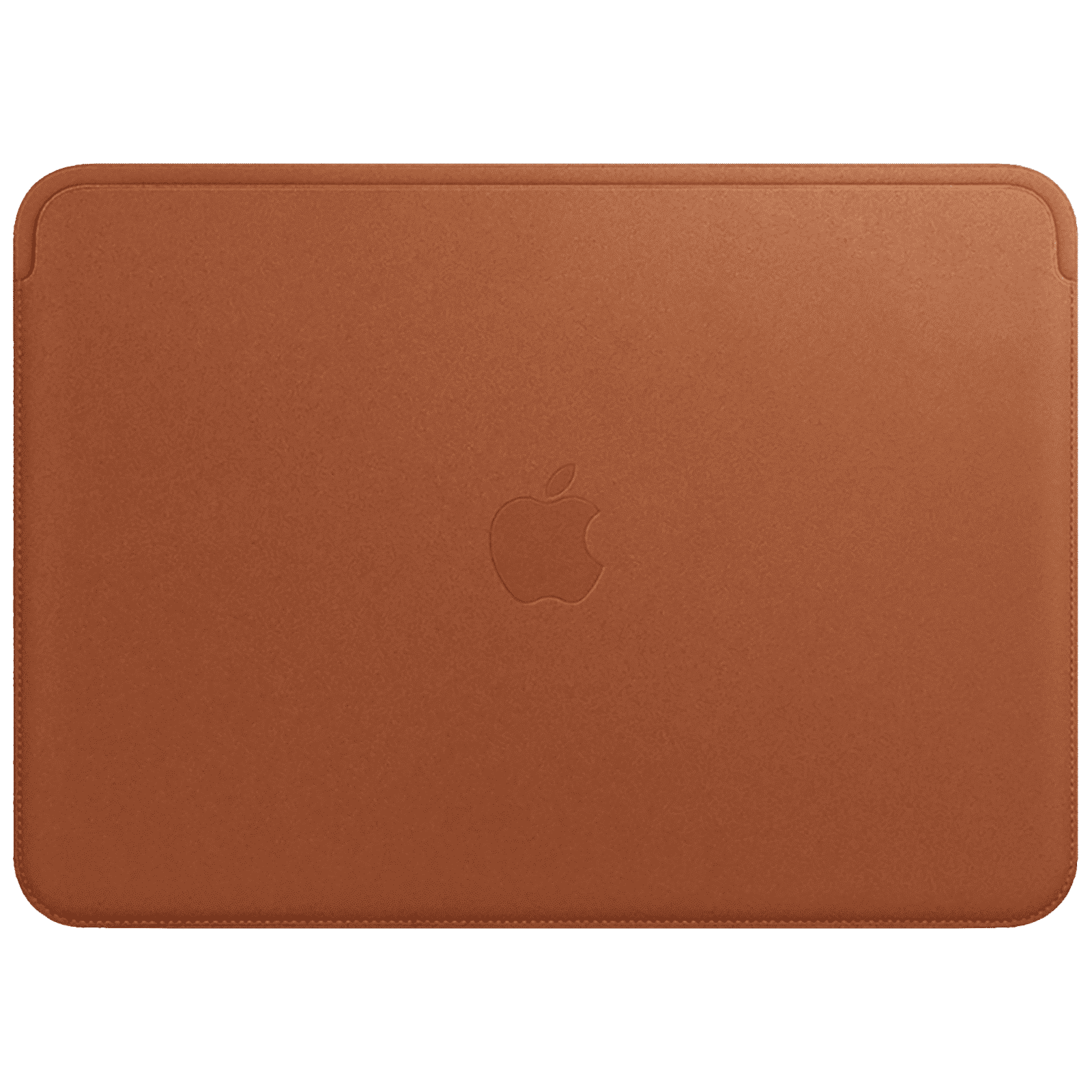 Apple Leather Laptop Sleeve for 13 Inch Laptop (Solid Design, Saddle Brown)_1