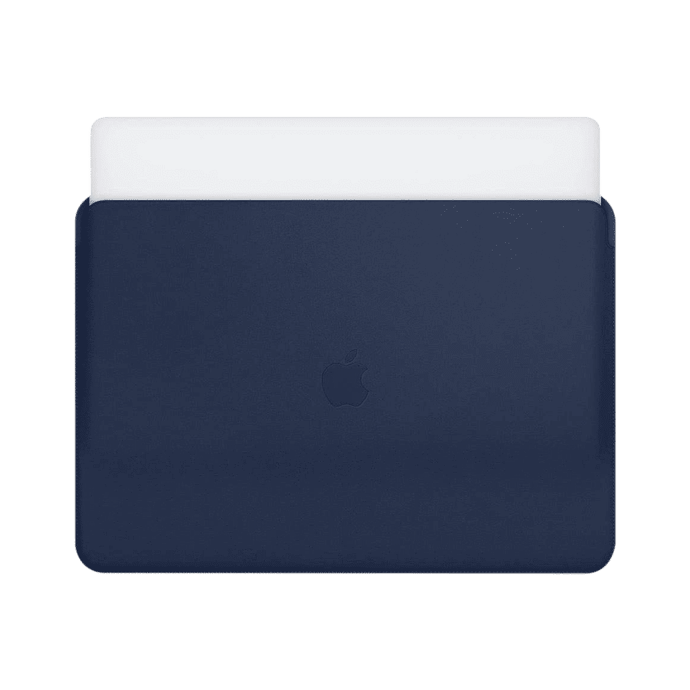 Apple Leather Laptop Sleeve for 15 Inch Laptop (Solid Design, Midnight Blue)_2