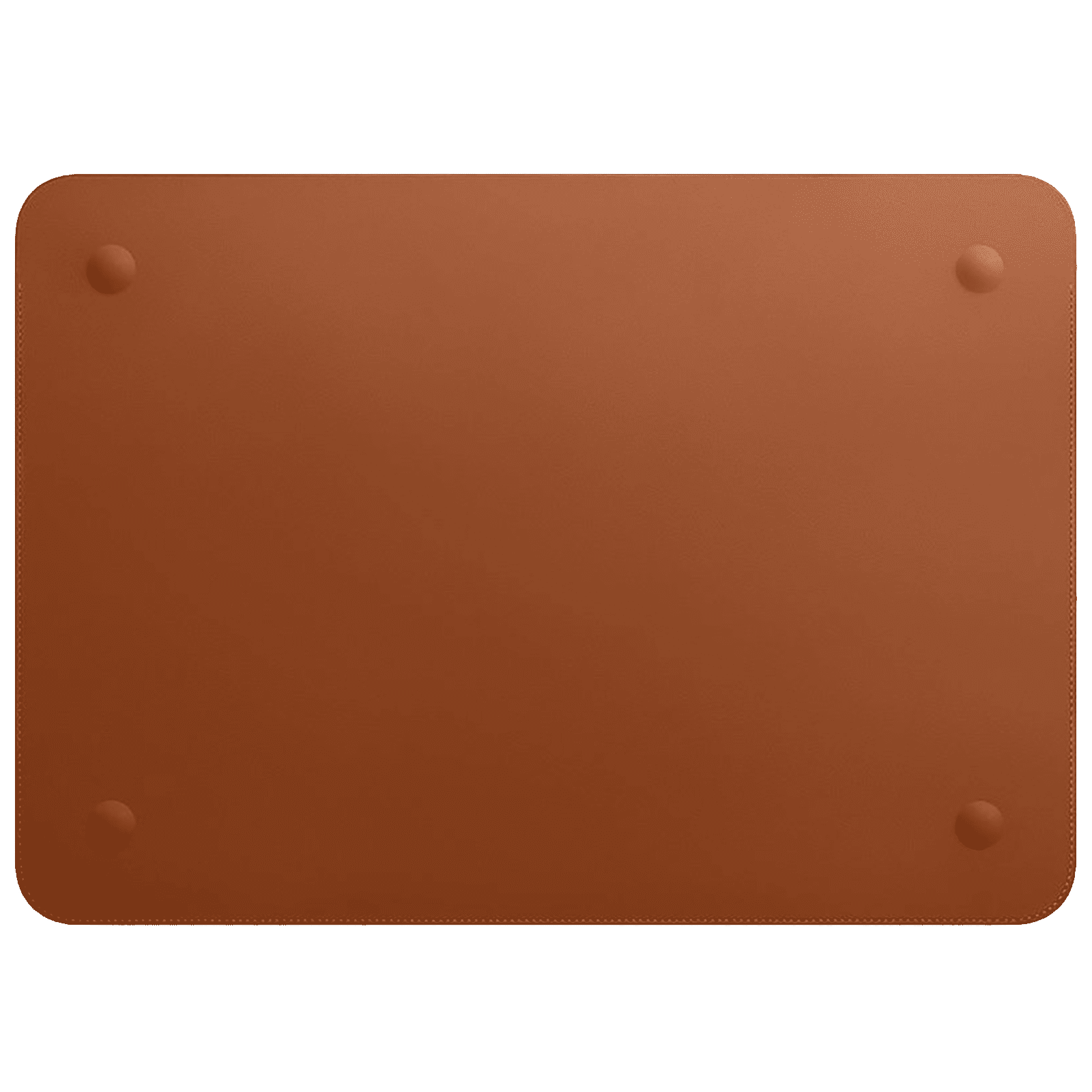 Apple Leather Laptop Sleeve for 15 Inch Laptop (Solid Design, Saddle Brown)_2